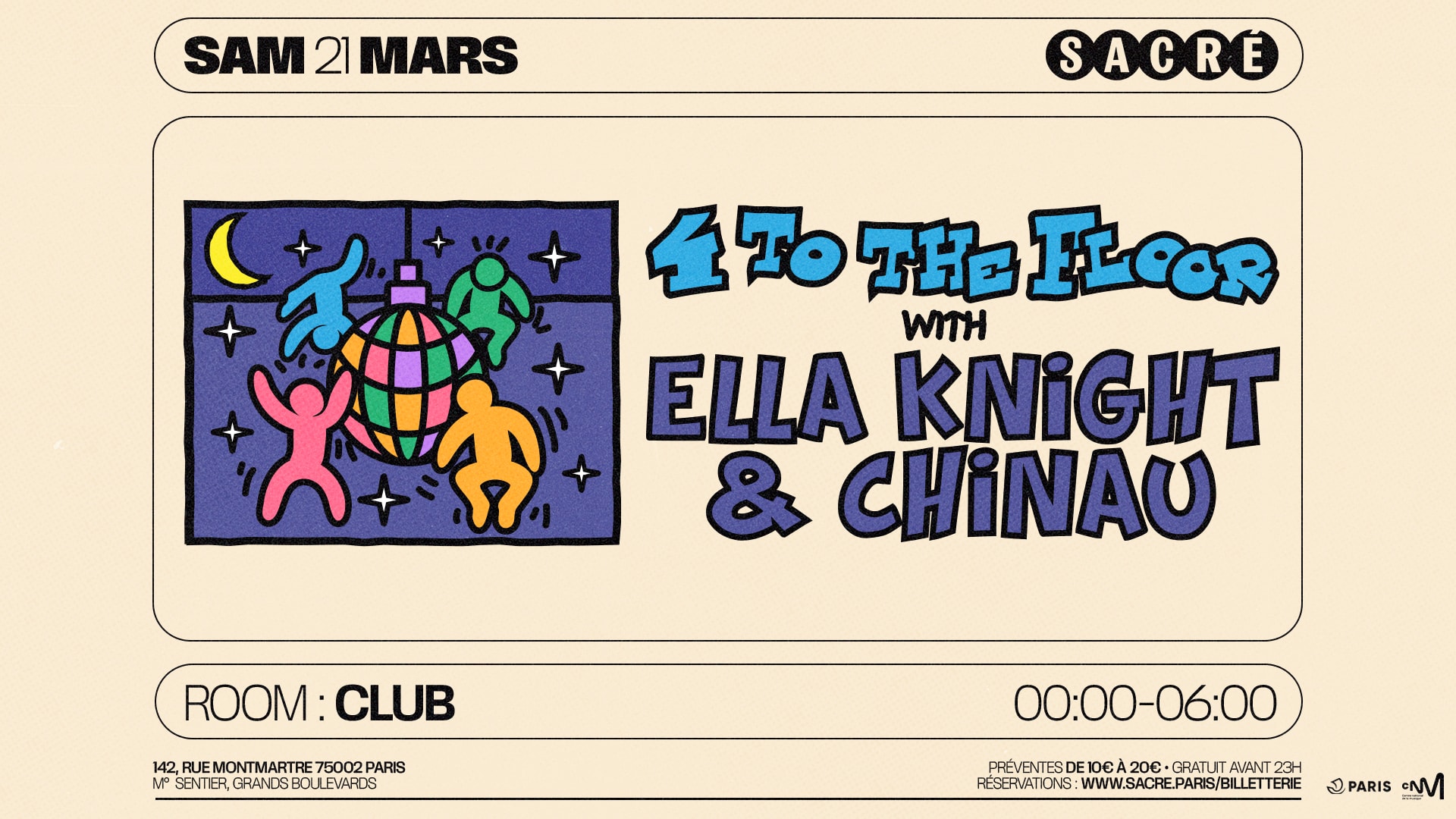 Sacré Présente : 4 To The Floor #3 By Chinau W/ Ella Knight