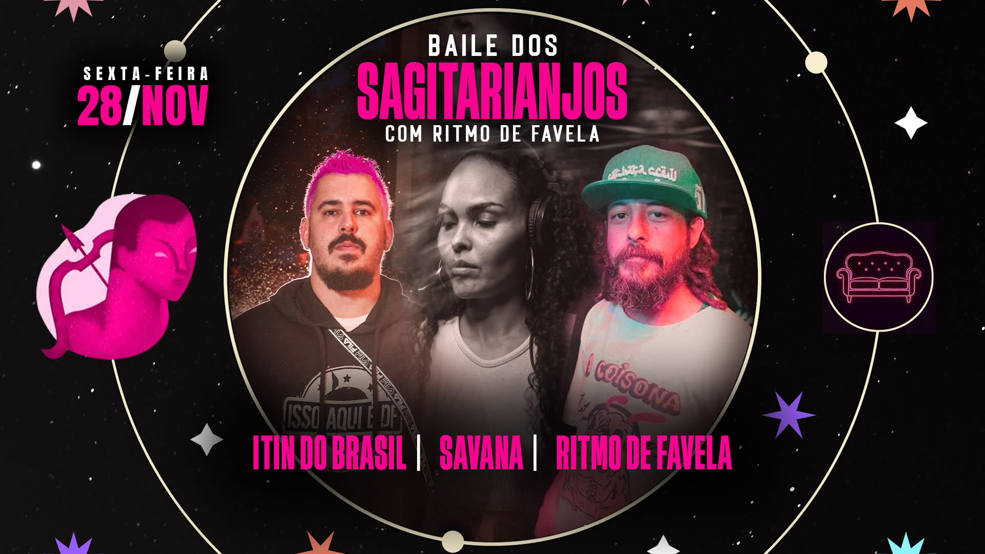 Baile Dos Sagitarianjos Com Ritmo De Favela