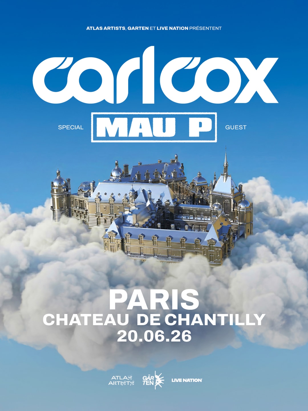 [Sold-Out] Carl Cox & Mau P @ Château De Chantilly - Paris
