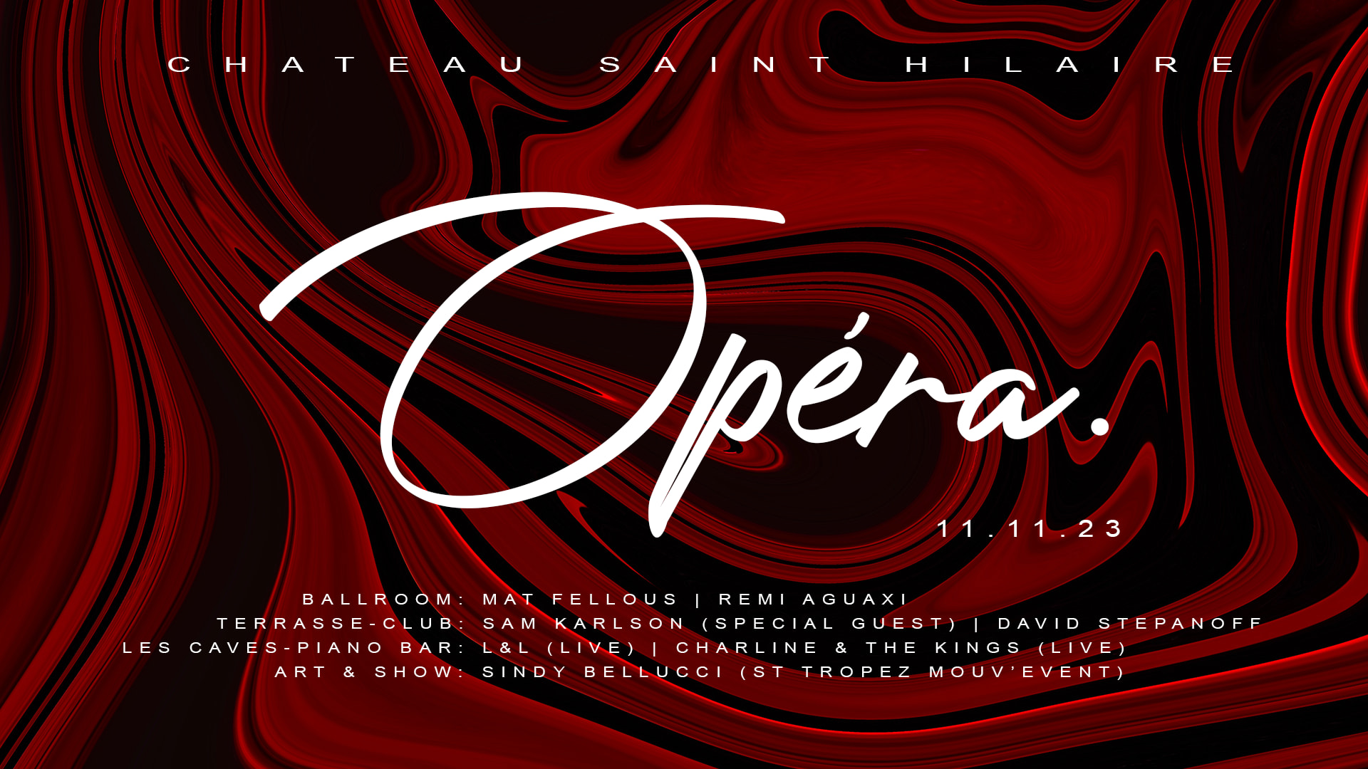 Opéra. Sam. 11 Nov. 2023