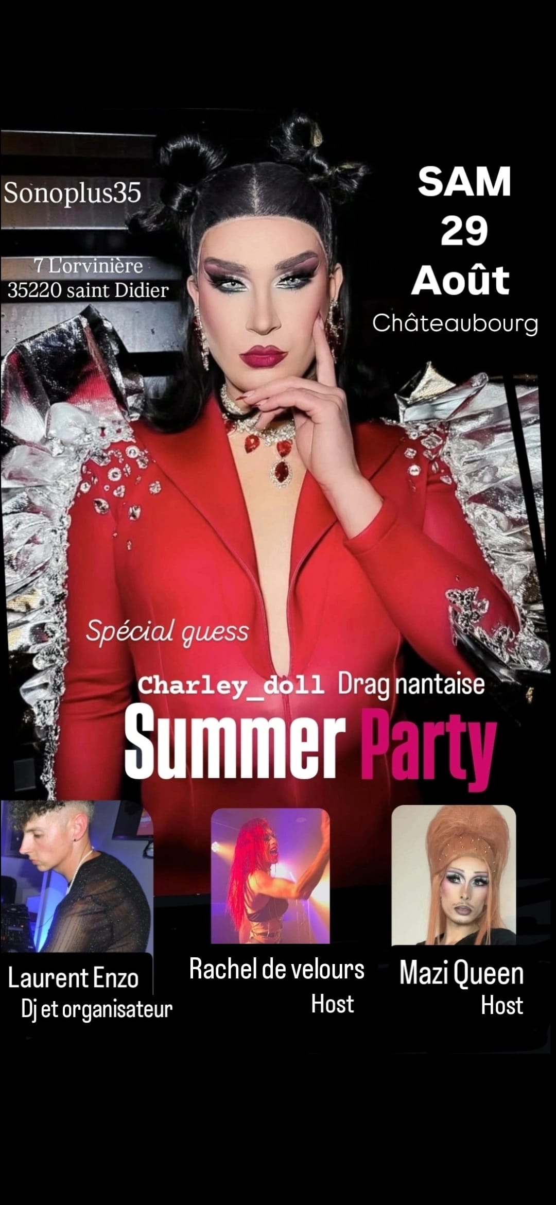 Summer Party Châteaubourg - Show Drag Charley Doll