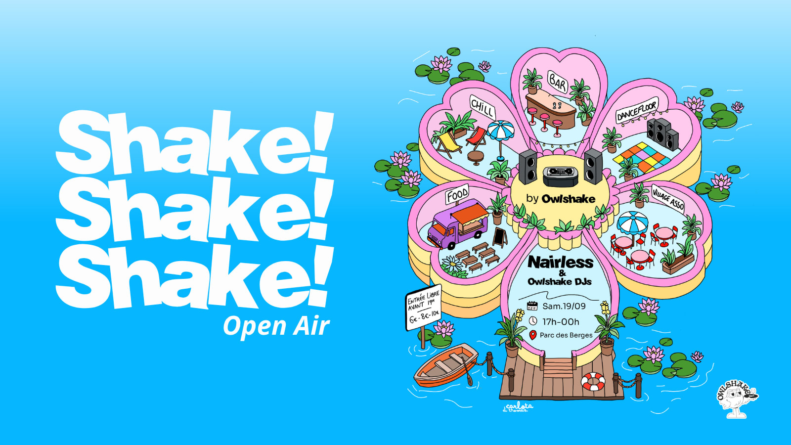🌿🦉 Shake! Shake! Shake! Open Air 🦉🌿
