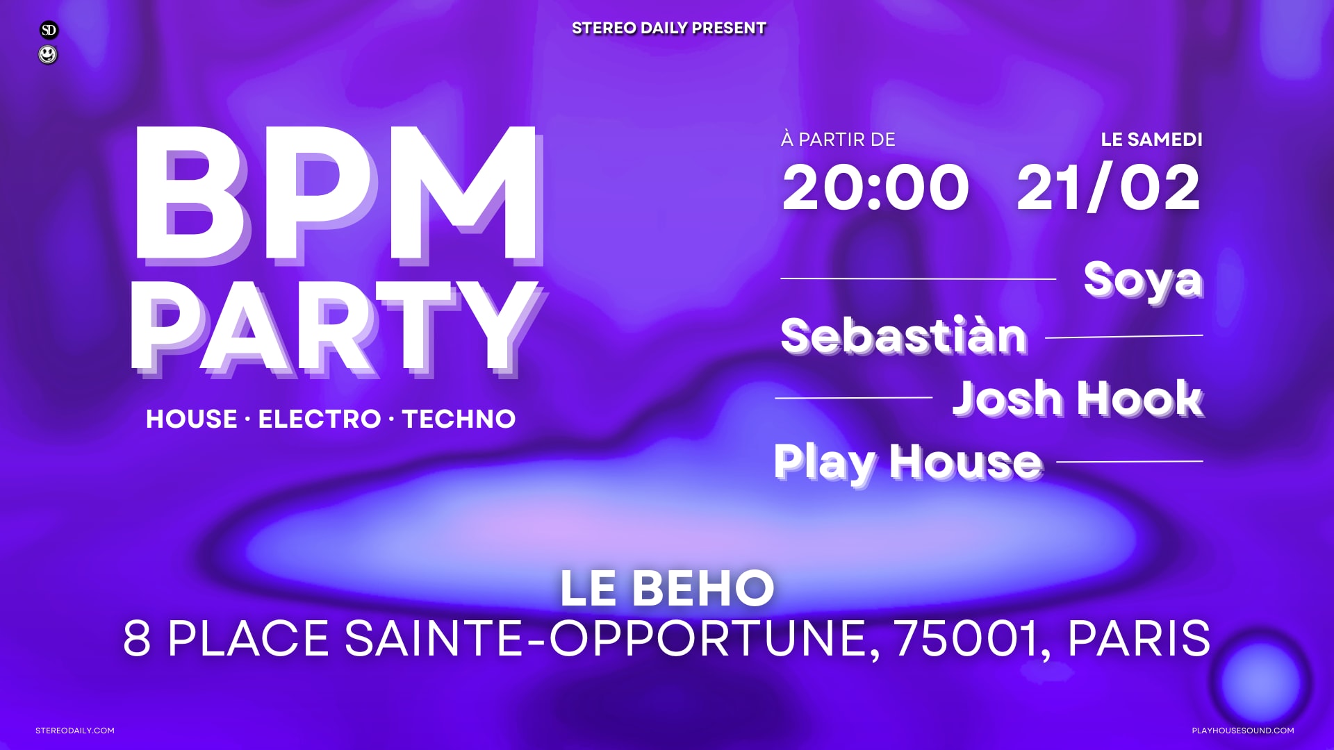 Bpm Party - Soirée House, Electro & Techno
