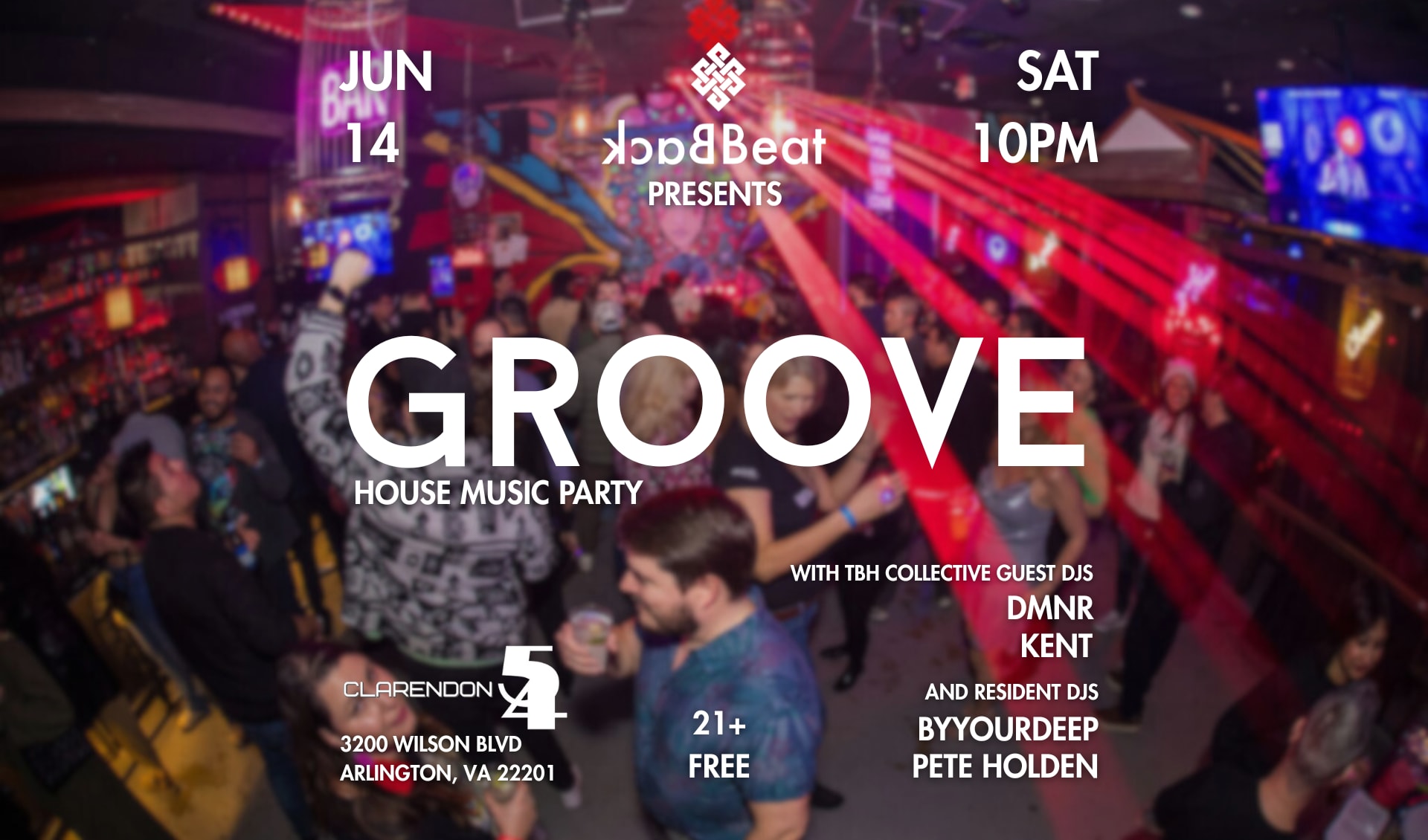 Groove At Clarendon 54 - Free Party 6/14