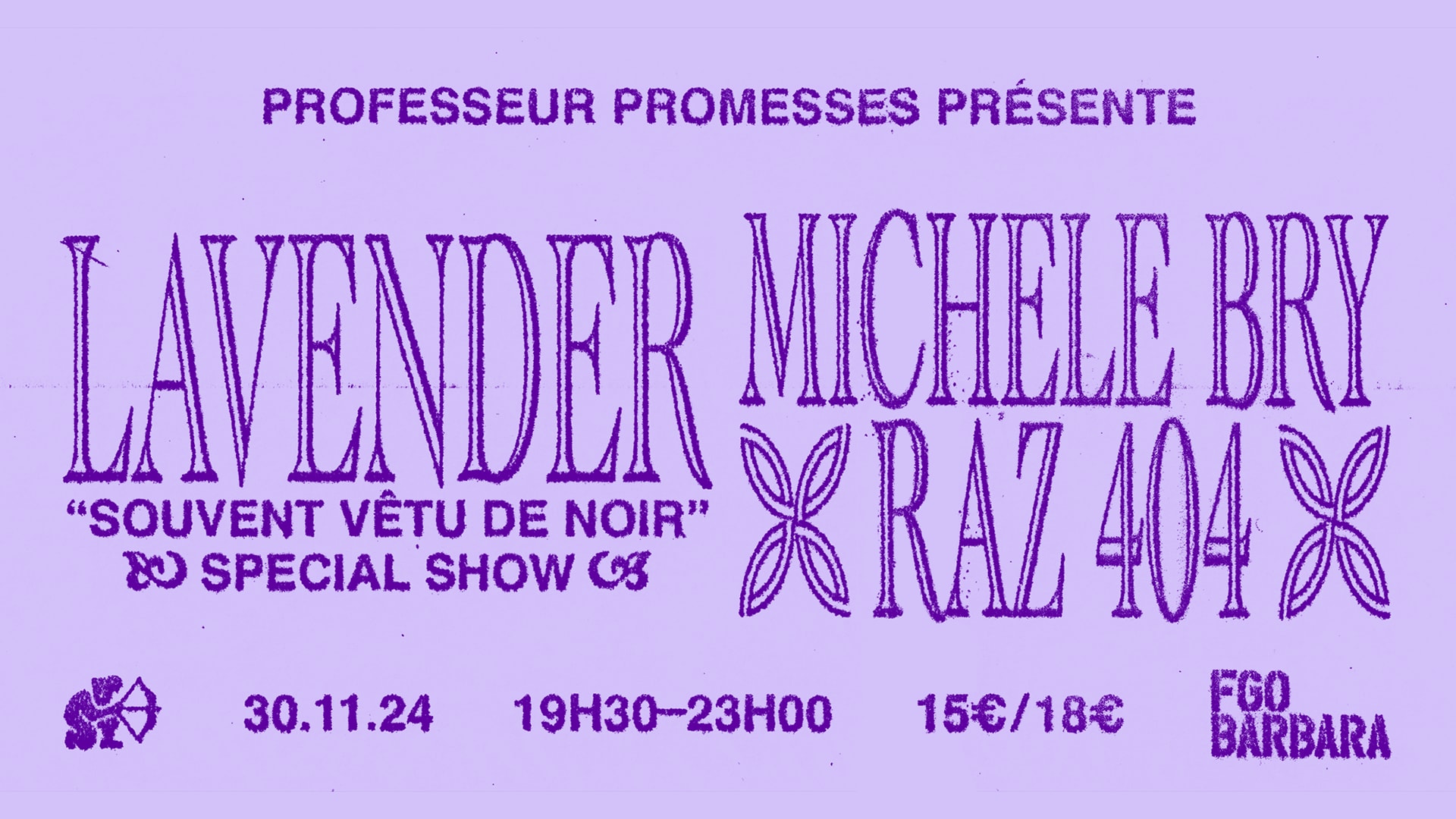 Lavender + Michele Bry + Raz 404