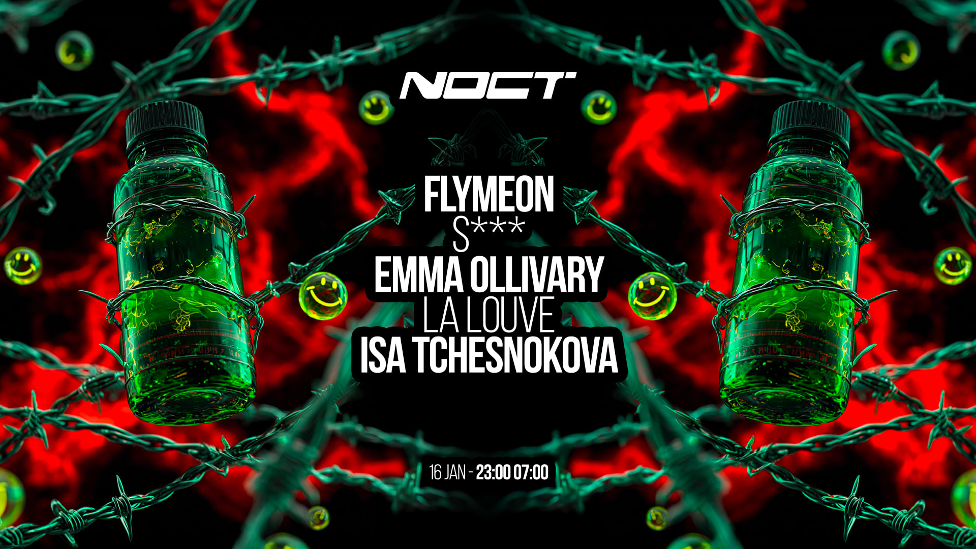 Noct : Flymeon - S*** - Emma Ollivary - La Louve & More