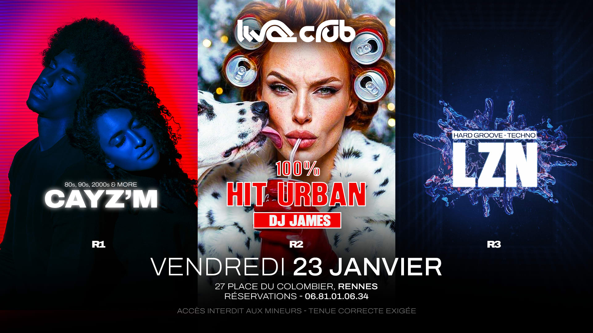 100% Hit Urban : Dj James (R2) + Cayz'm (R1) + Lzn (R3)