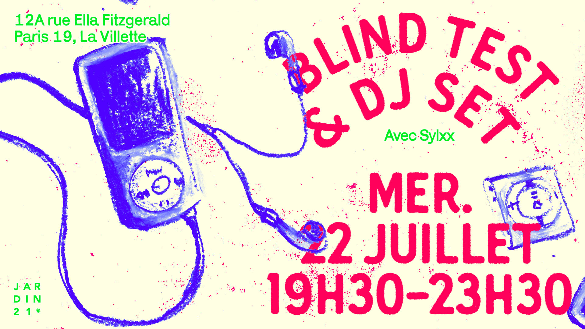 Blindtest & Dj Set - Jardin21