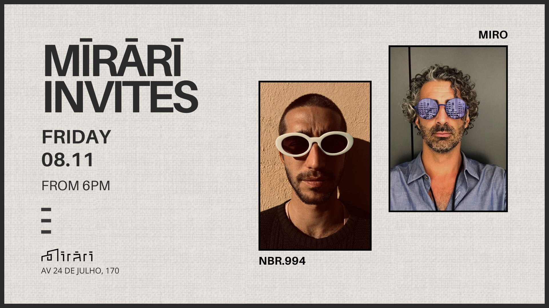 Mirari Invites: Nbr.994 & Miro