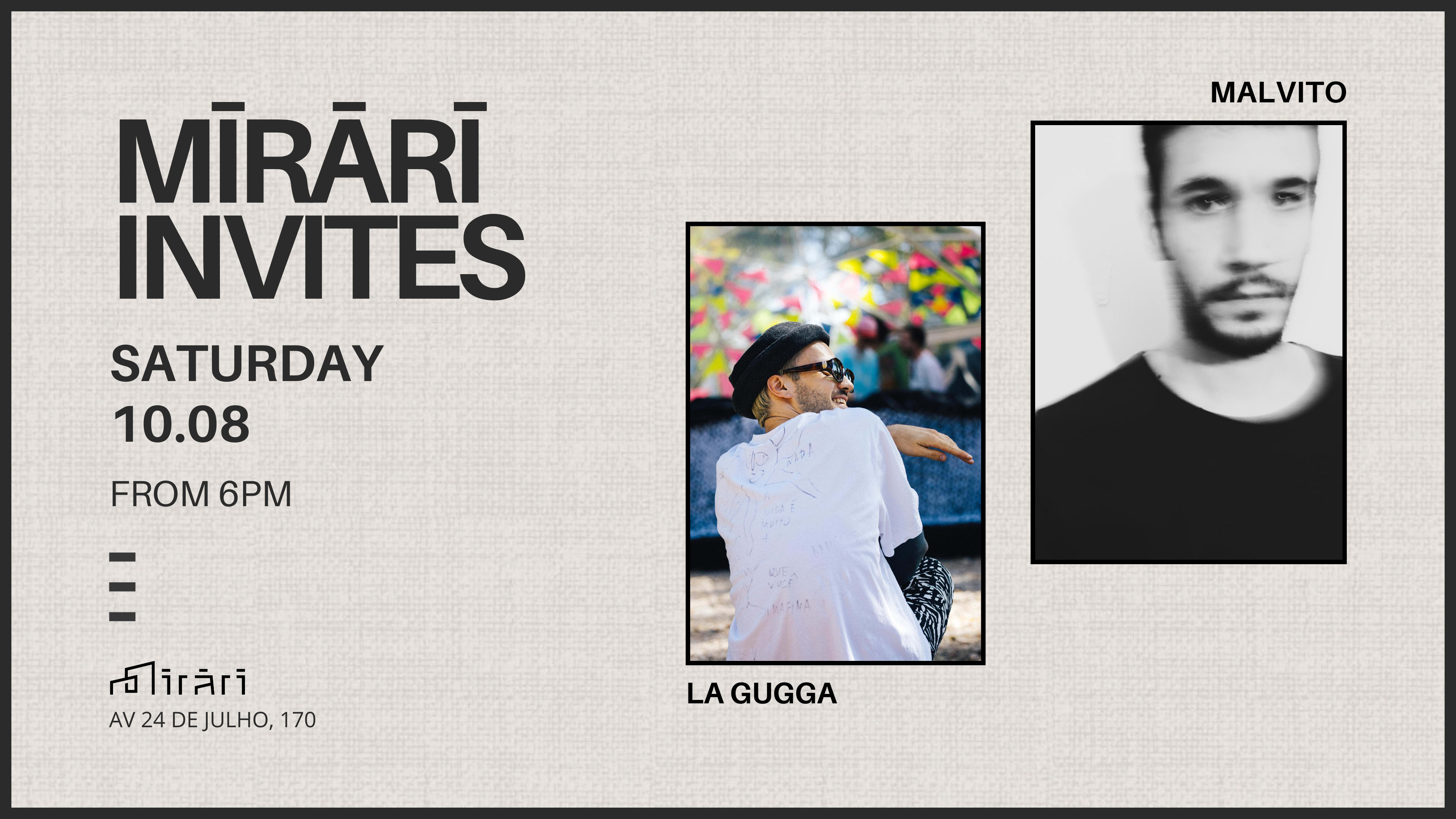 Mirari Invites: La Gugga & Malvito