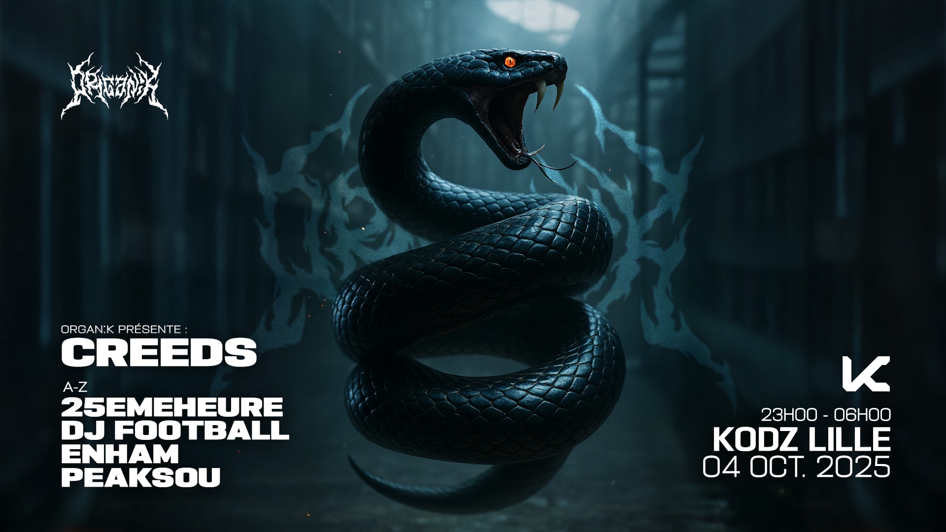 Organik X Kodz : Creeds - Enham - 25emeheure & More