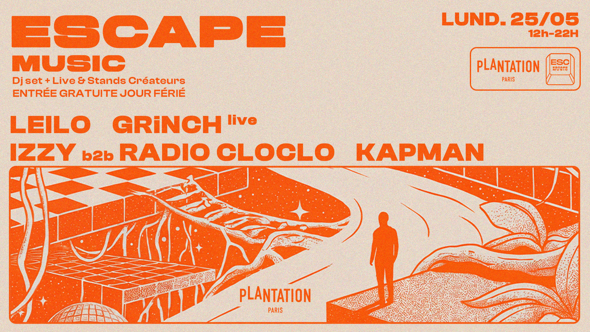 Escape Music : Day Party (Jour Férié)