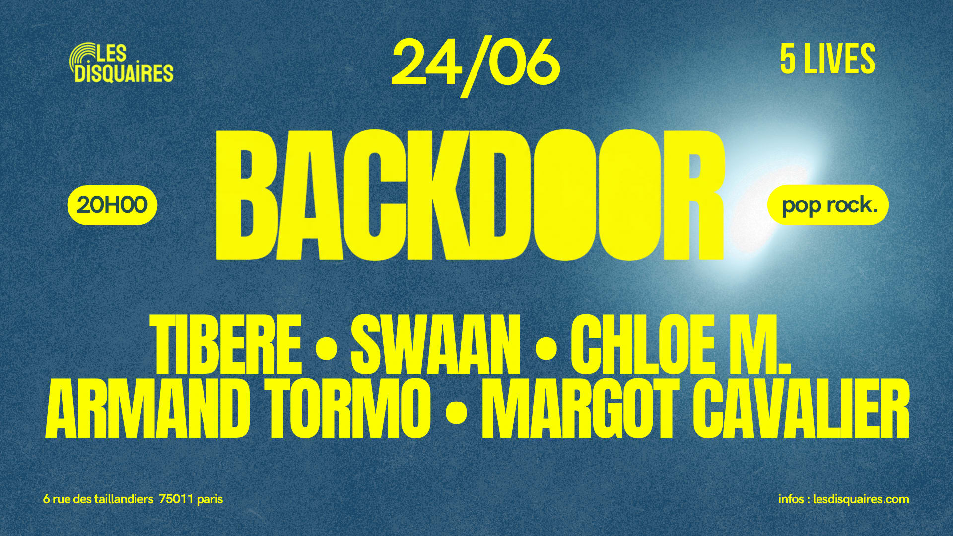 Backdoor X Les Disquaires - Lives