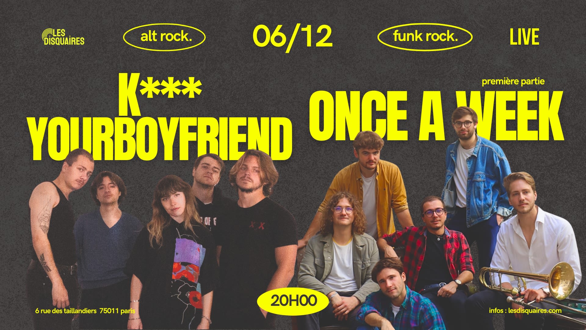 K*** Yourboyfriend X Once A Week - Live