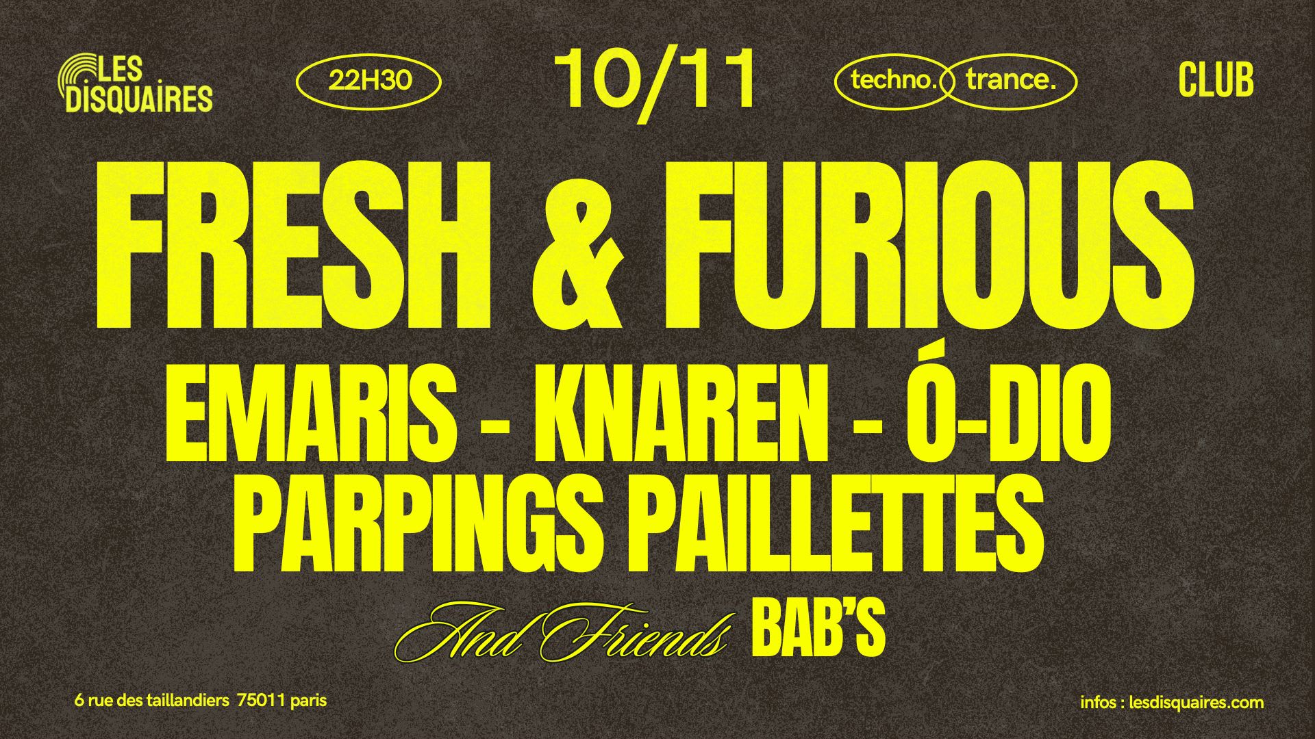 Fresh & Furious & Friends - Club