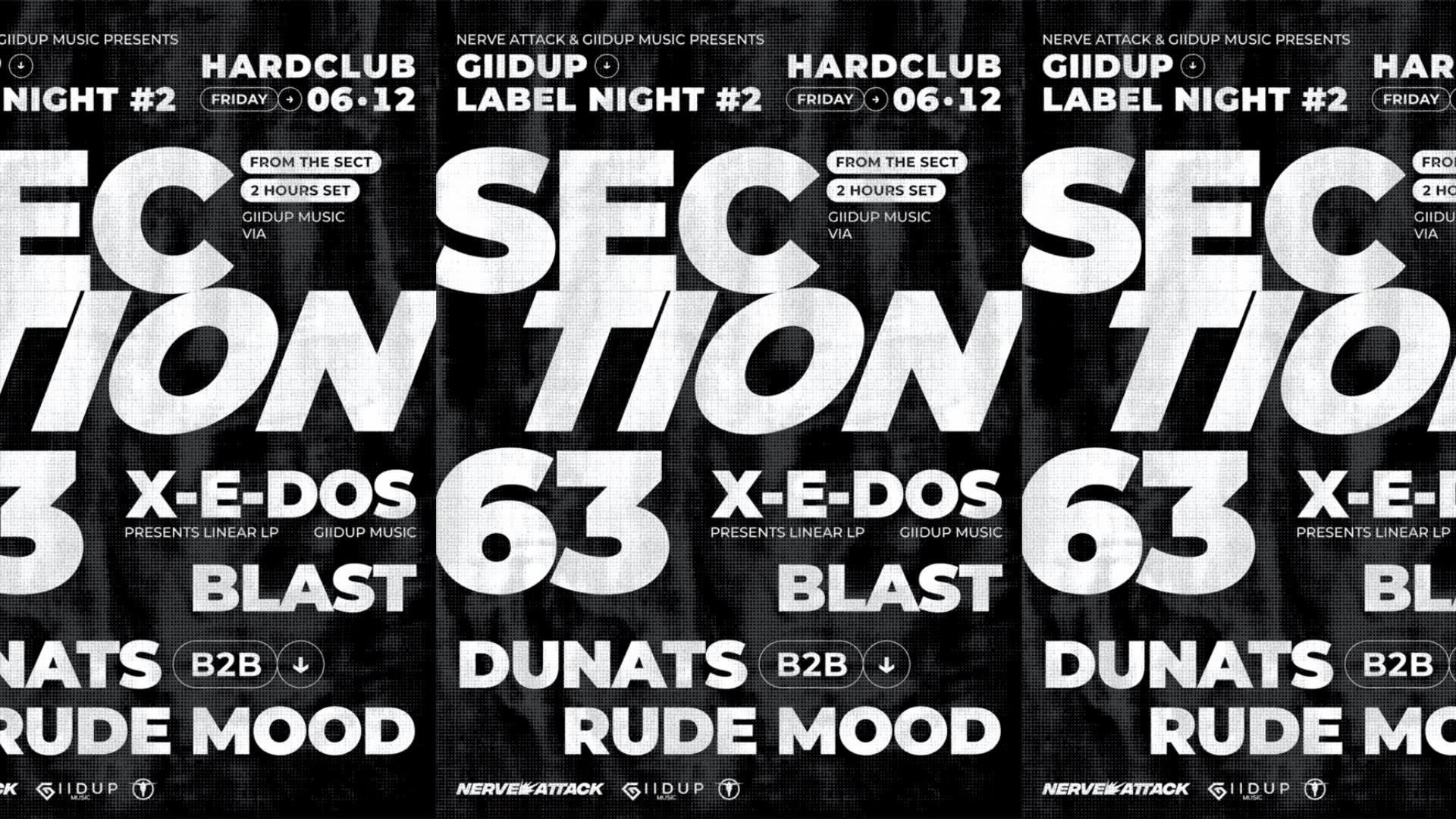 Giidup Label Night #2 - Section 63 & X-E-Dos