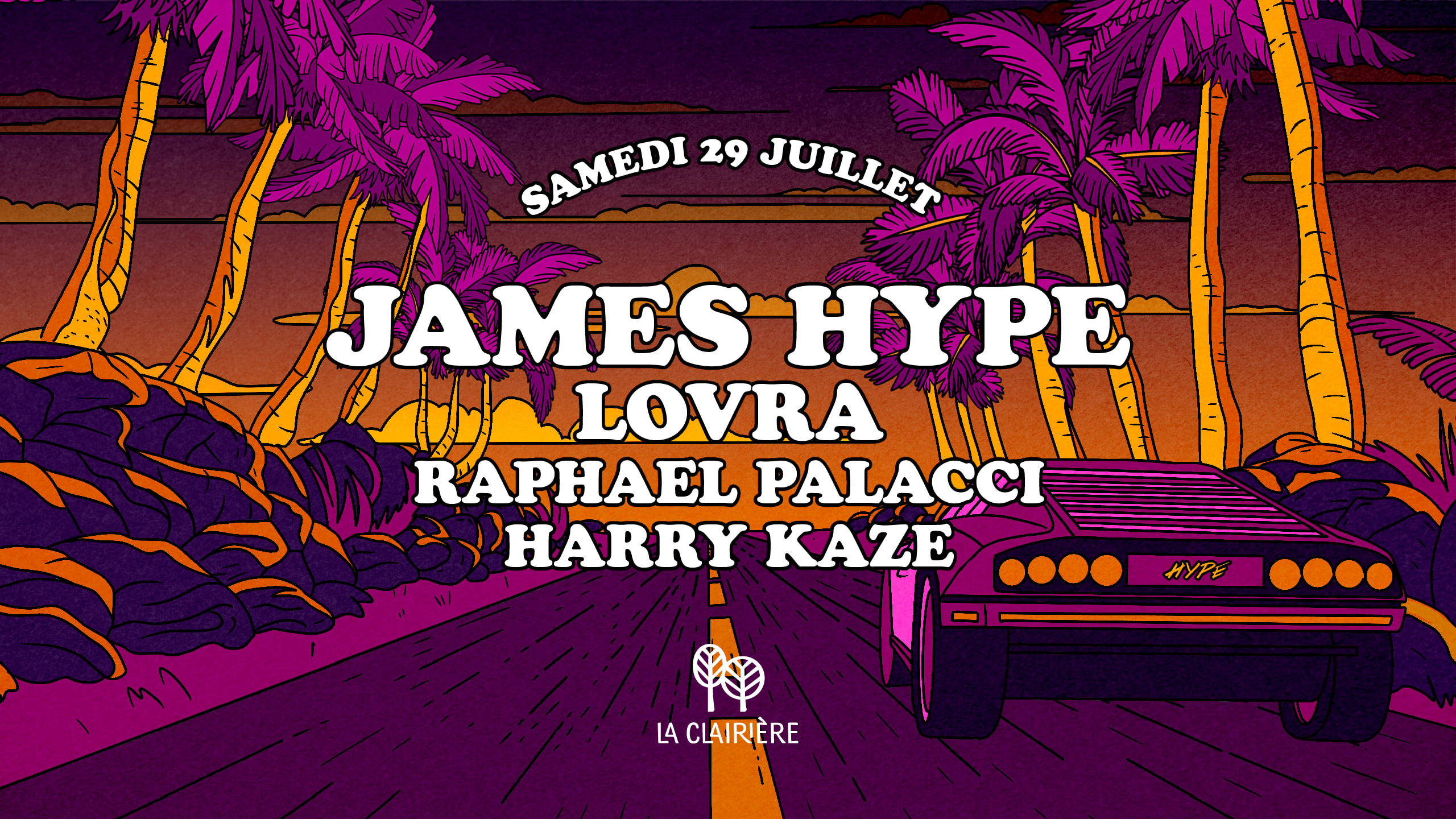 La Clairière : James Hype
