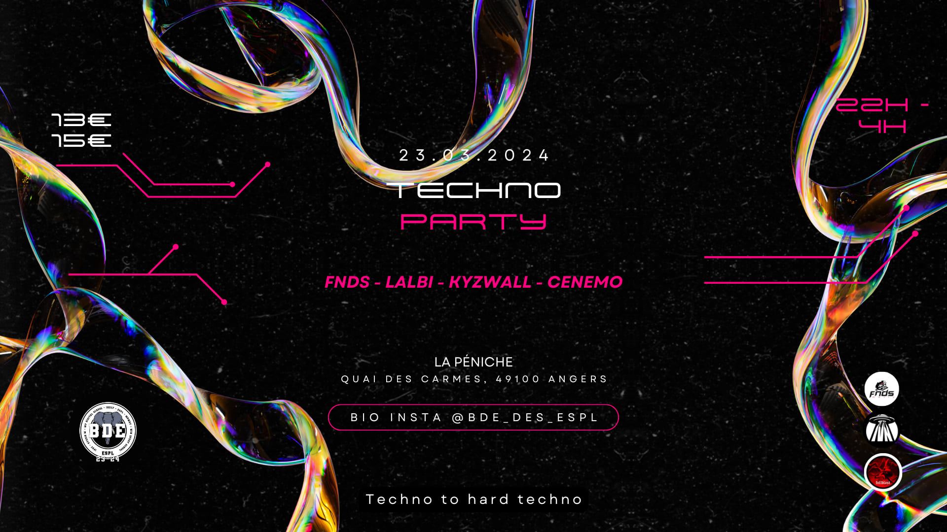 Techno To Hard Techno - Péniche