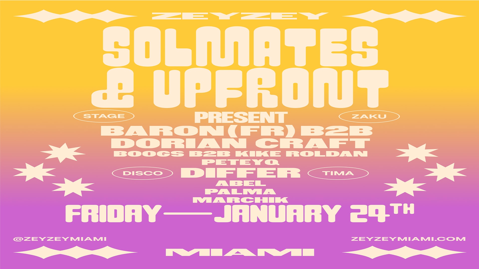 Solmates & Upfront Present: Baron (Fr), Differ, And More!