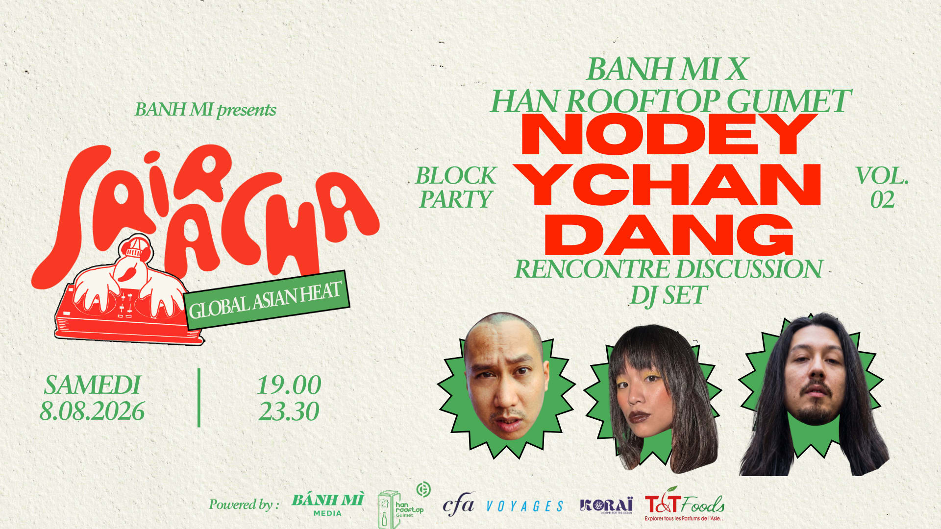 Sriracha Block Party Vol.2 : Han Rooftop Guimet X Banh MI
