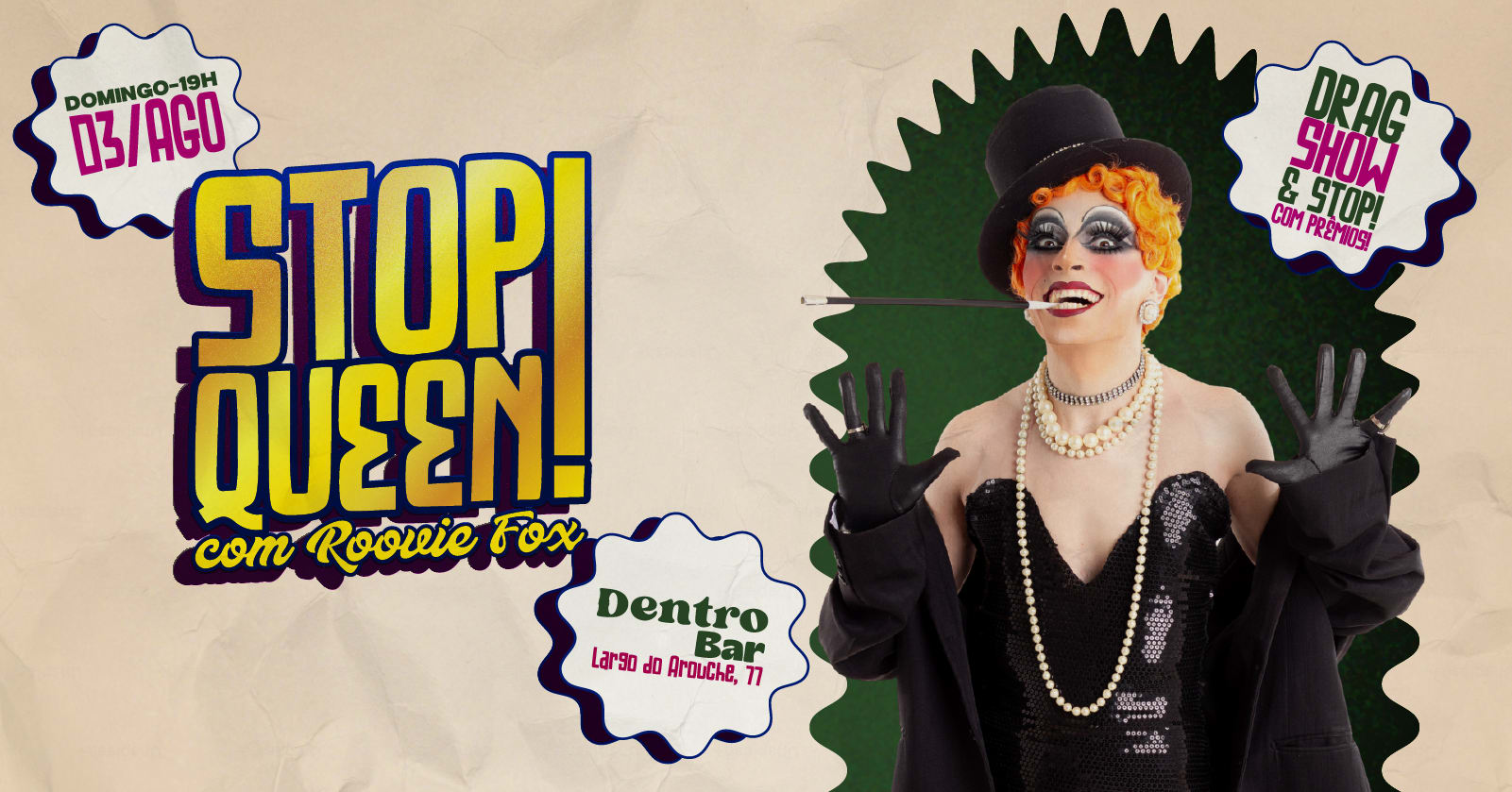 Stop Queen! Com Roovie Fox No Dentro Bar [03-08]