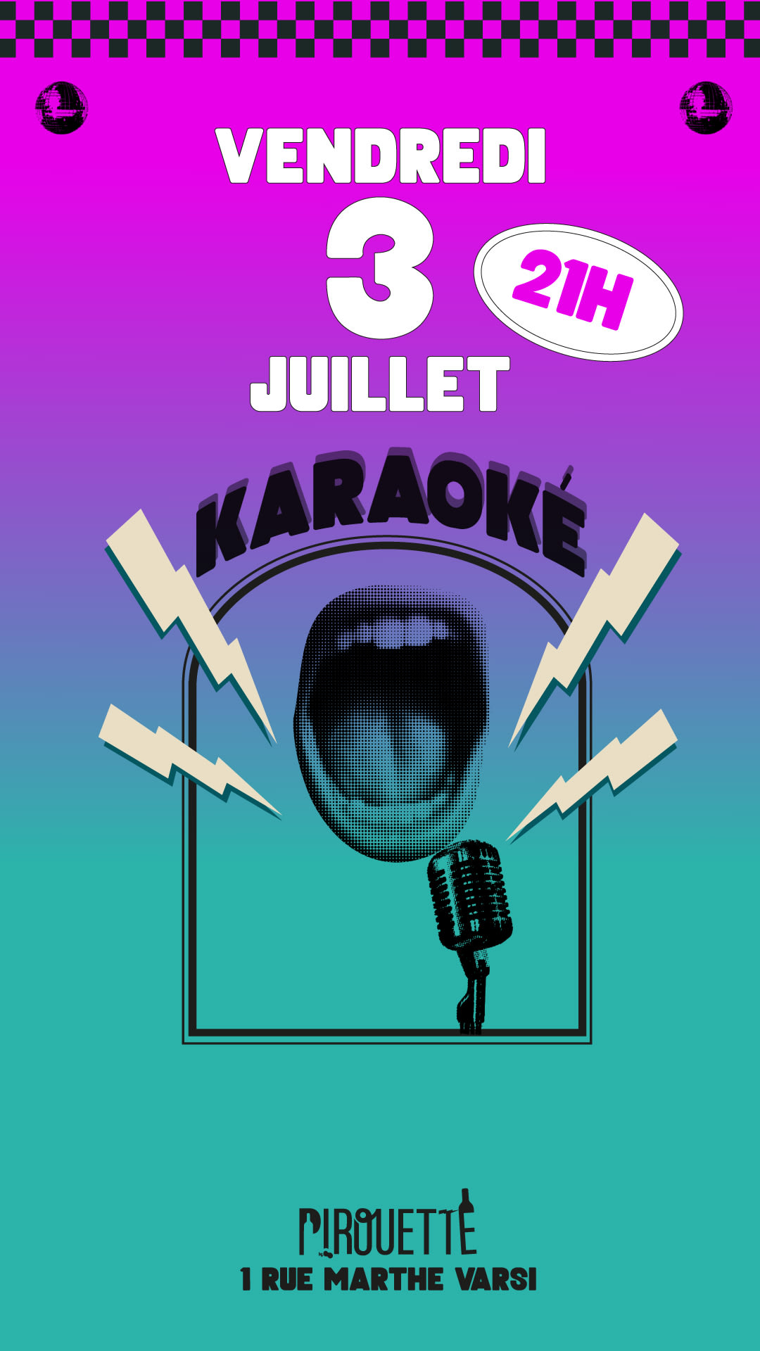 Karaoké ! Vendredi 3 Juillet 21h