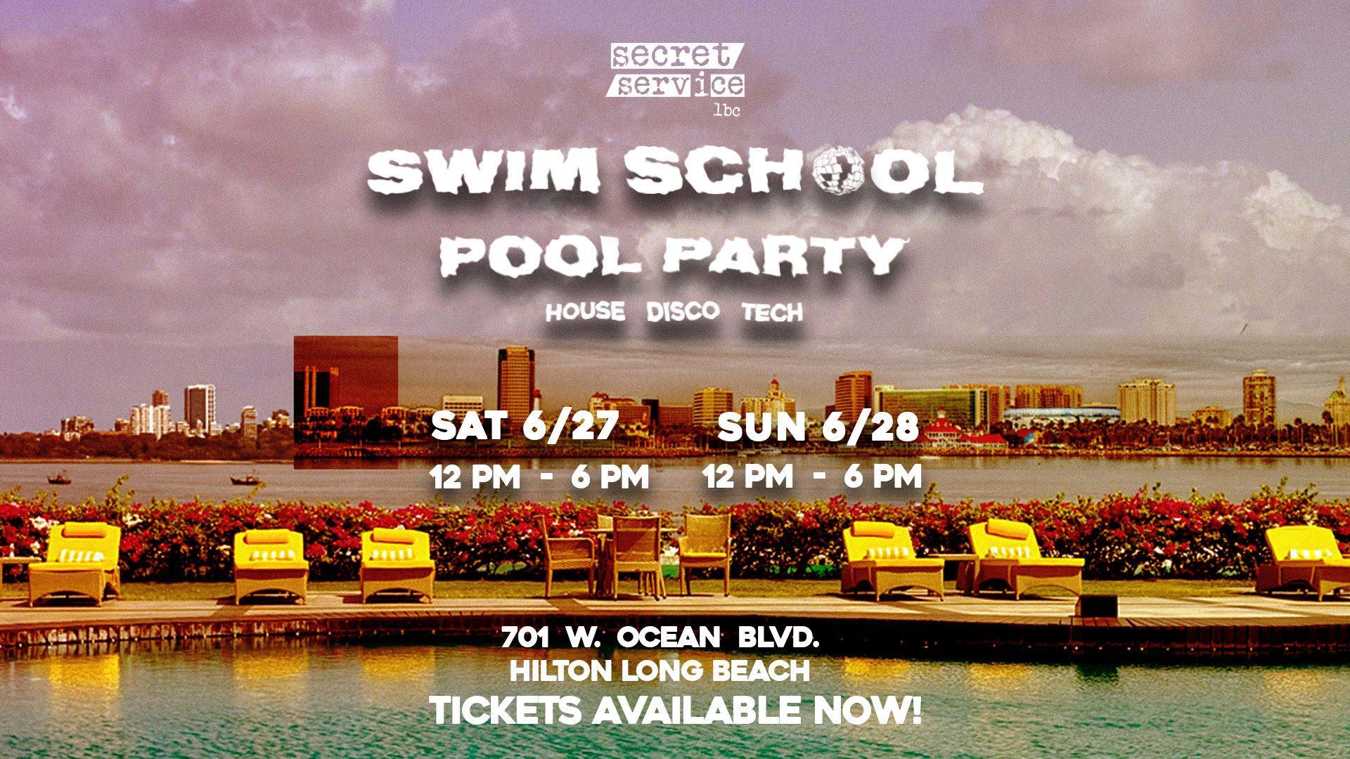 Secret Service Swim School - Festival Weekend Roof Top Pool