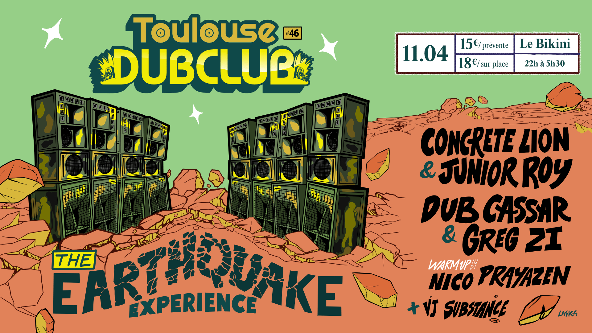 Toulouse Dub Club #46 – The Earthquake Experience