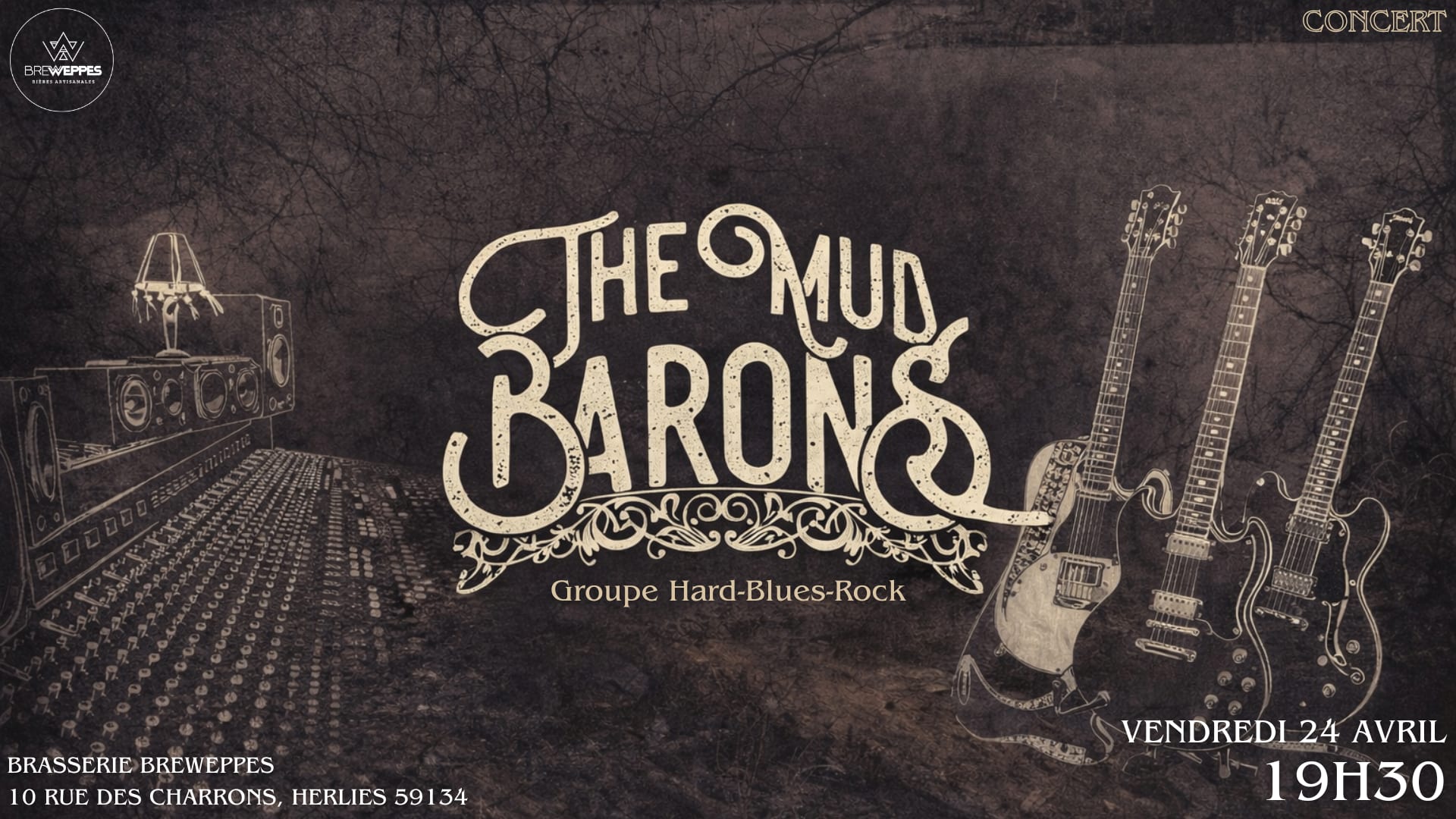 Breweppes : The Mud Barons • Hard Blues & Rock Session