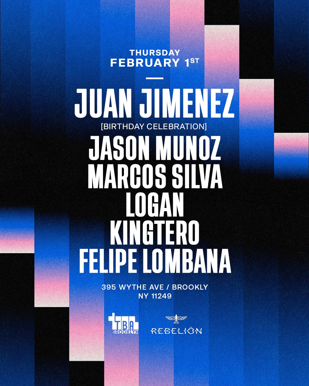 Juan Jiménez, Jason Munoz, Logan, Marcos Silva, Kingtero
