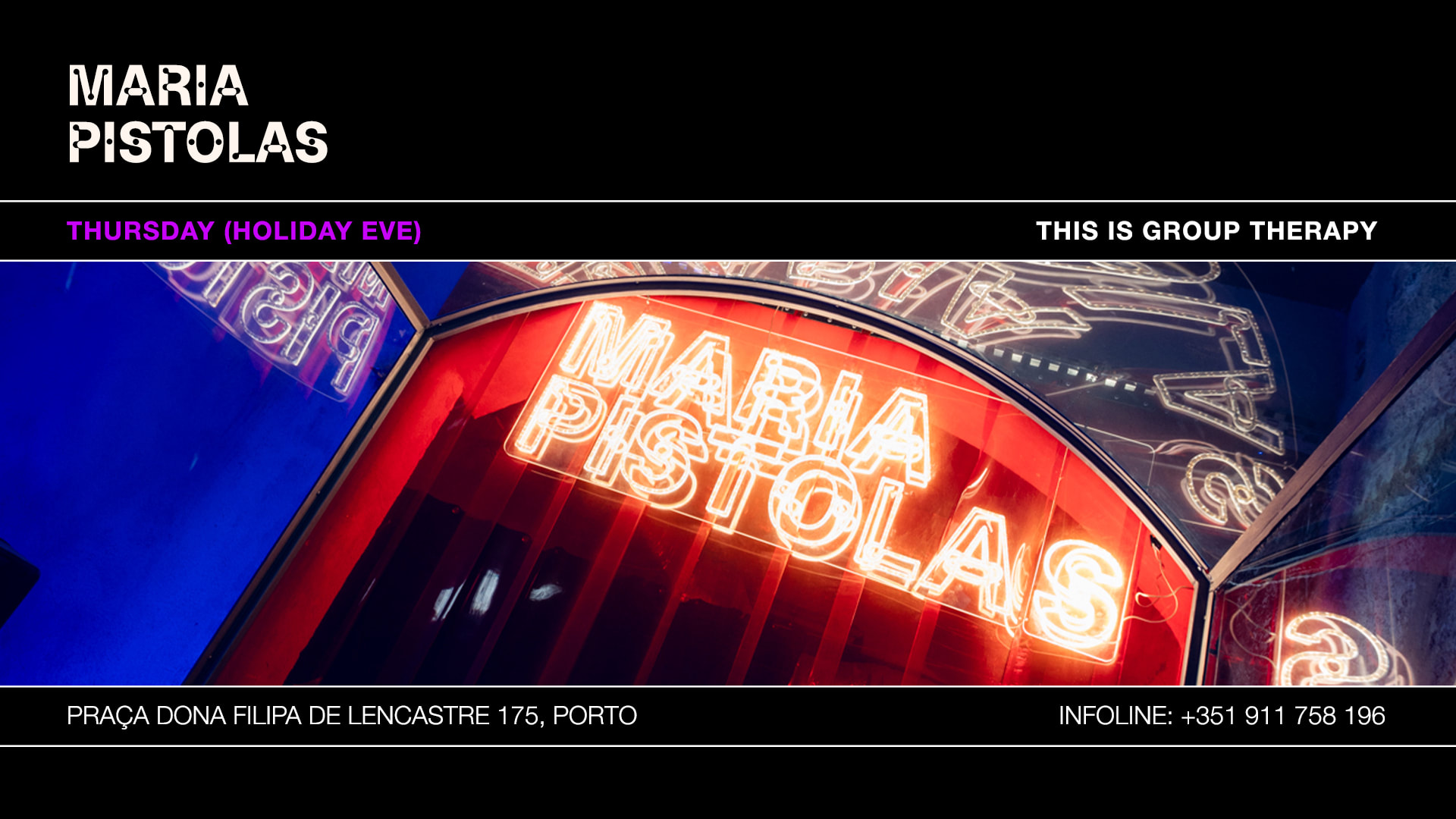 Thursday (Holiday Eve). 30/04 - Maria Pistolas