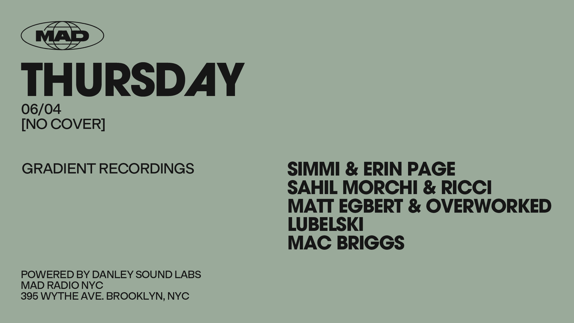 Gradient Recordings: Simmi & Erin Page / Sahil Morchi & Ricc