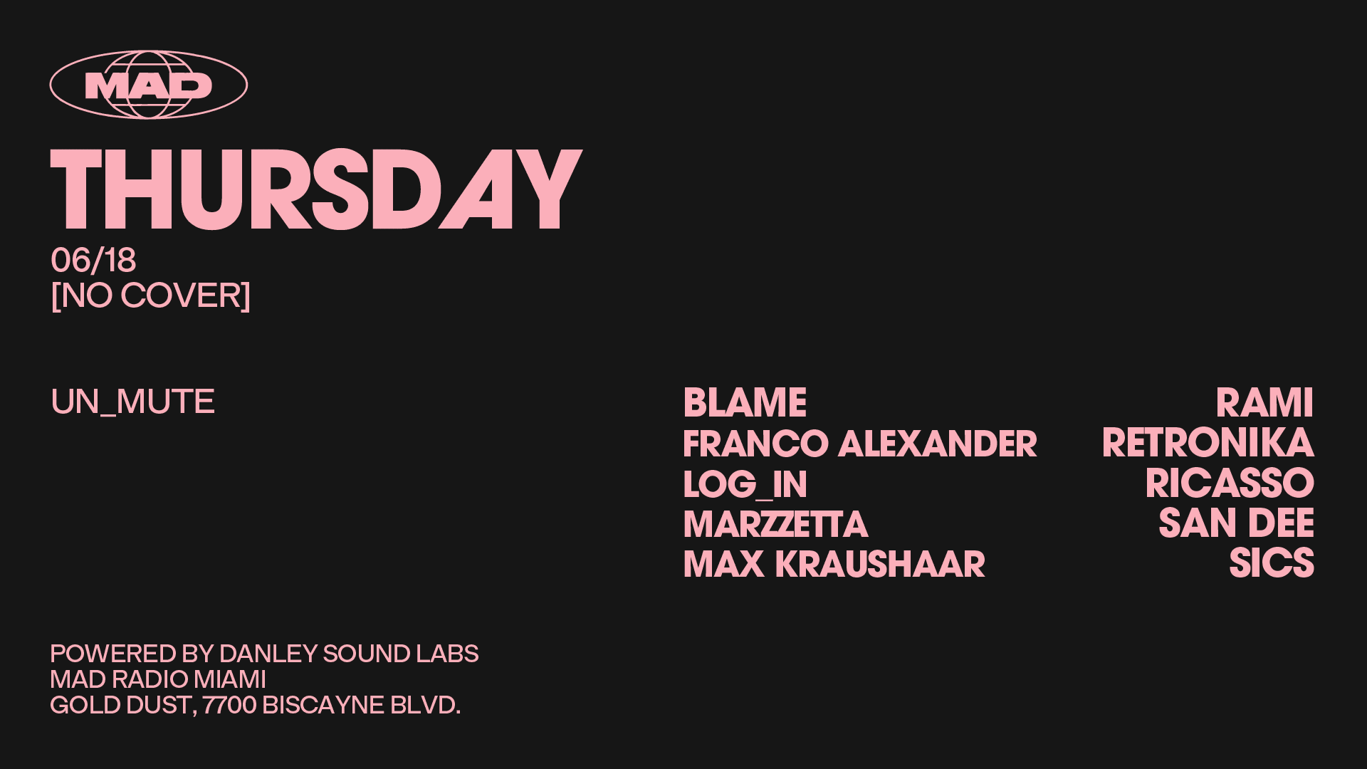 Un_Mute: Blame / Fraanco Alexander / Log_In / Marzzetta