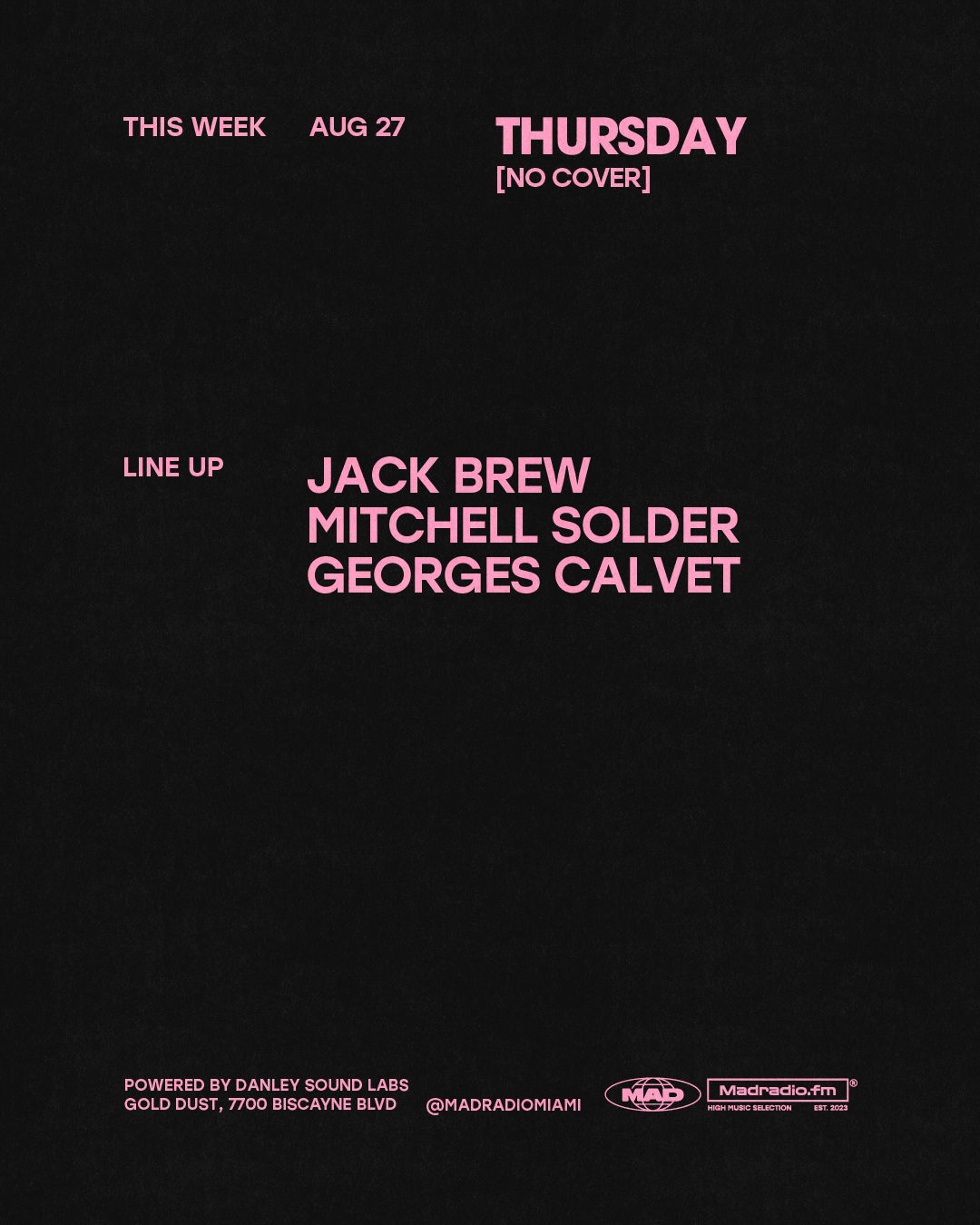 Jack Brew / Mitchell Solder / Georges Calvet