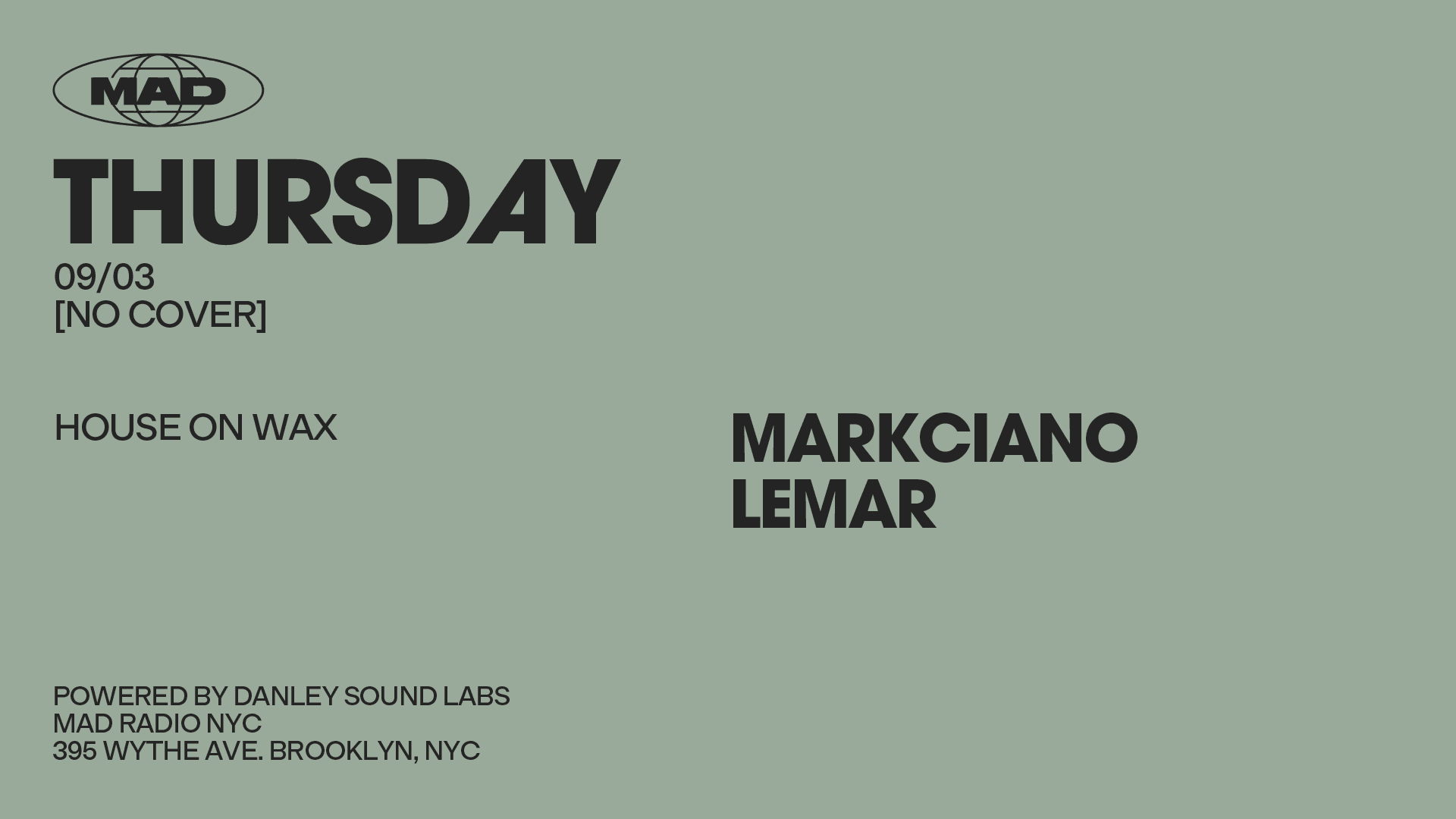 House On Wax: Markciano / Lemar