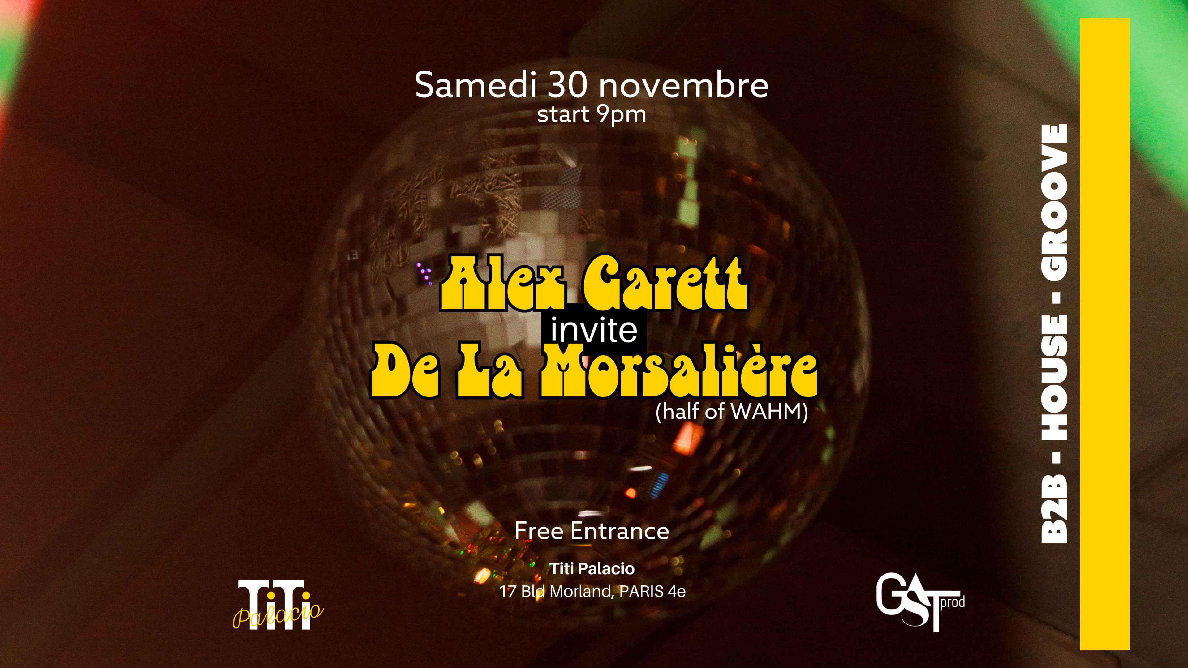 Alerte Groove Au Titi Palacio Alex Garett & De La Morsalière