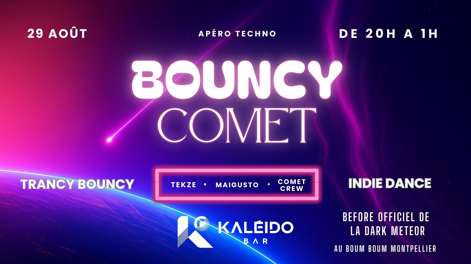 Bouncy Comet - Kaleido + Nebula - Afterwork Cosmique