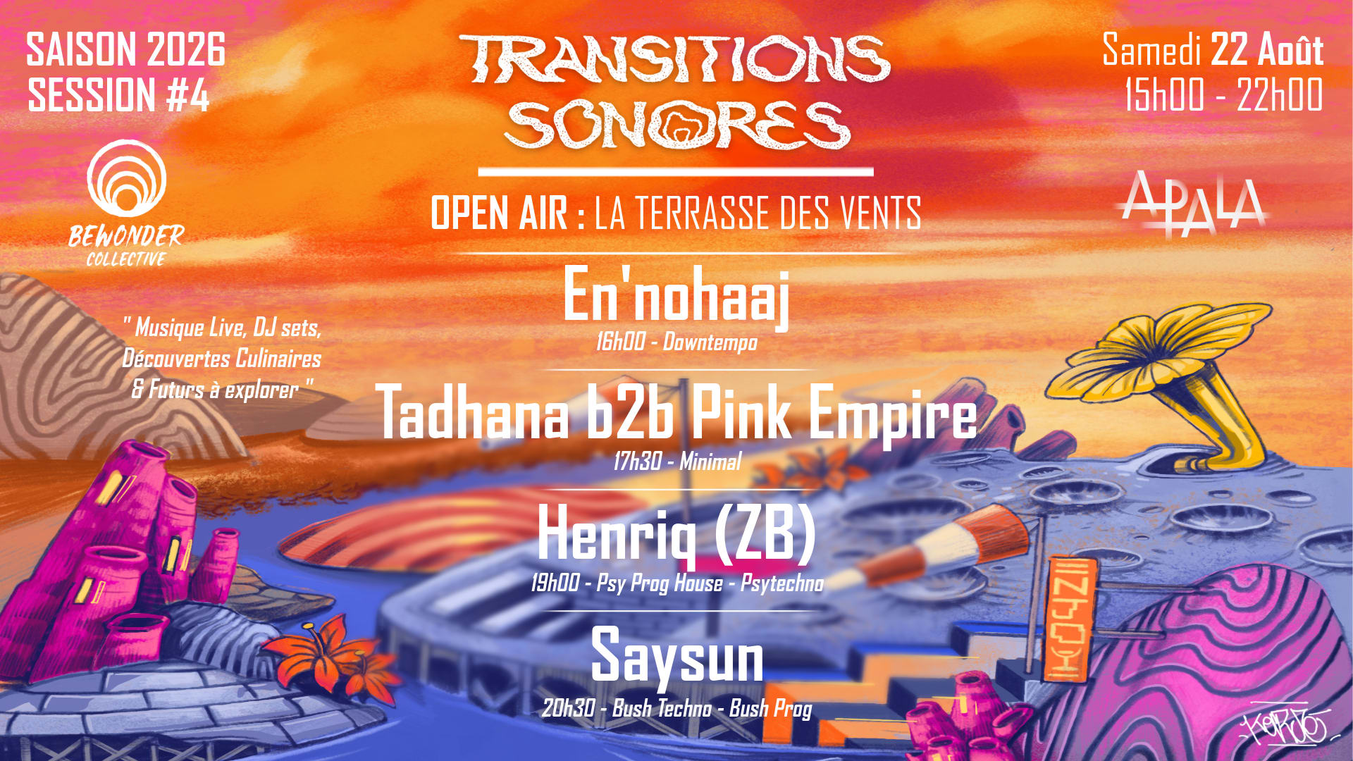 Open Air : Transitions Sonores #4 - Live, Dj Set & Food