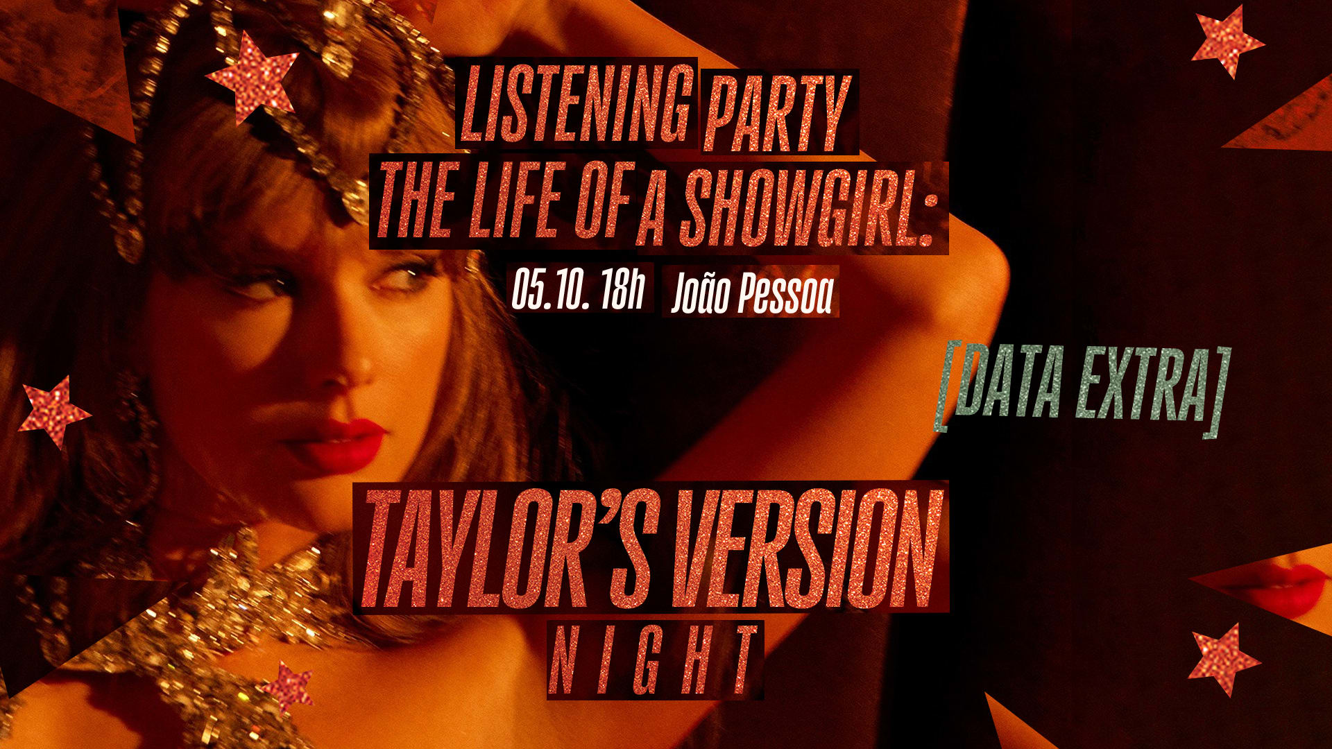 Taylor's Version Night: Showgirl Em João Pessoa [Data Extra]