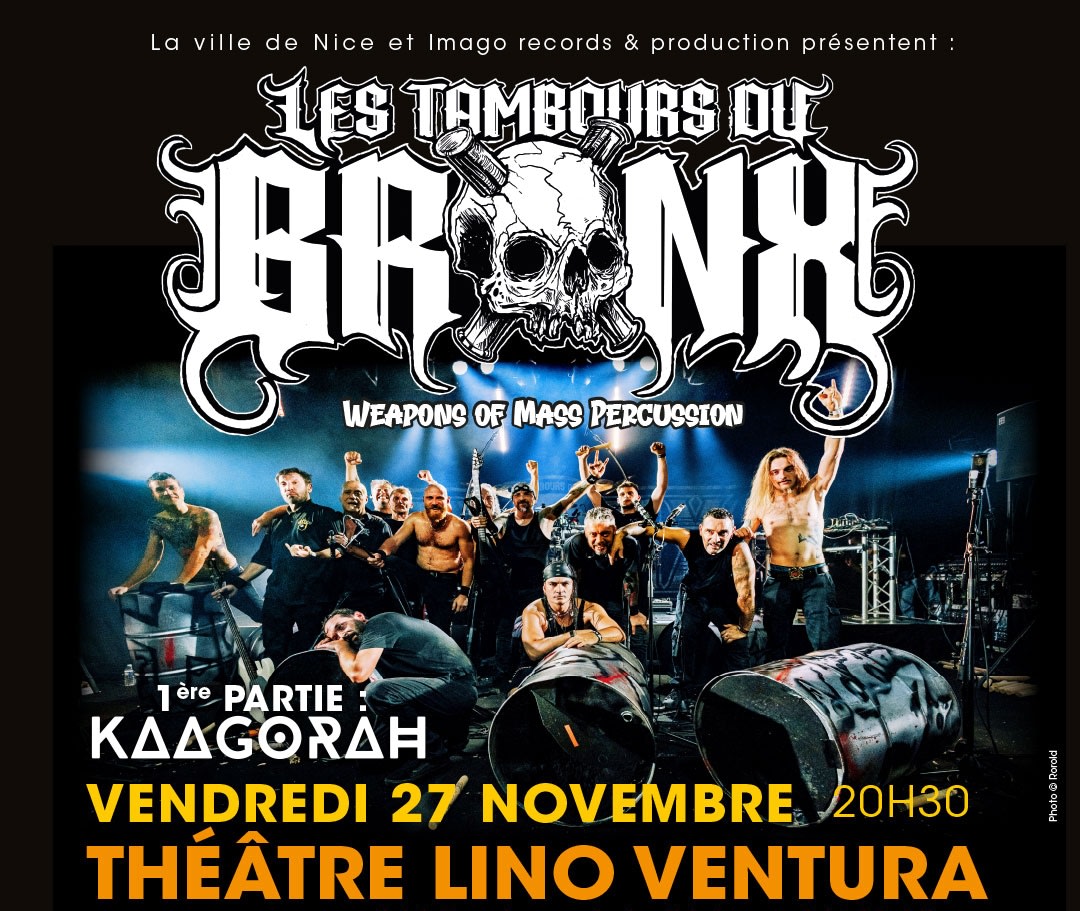 Les Tambours Du Bronx / 27 Nov / Théâtre Lino Ventura Nice