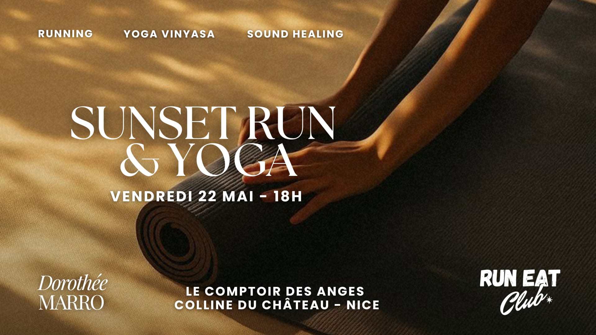Sunset Run & Yoga - Run Eat Club X Dorothée Marro