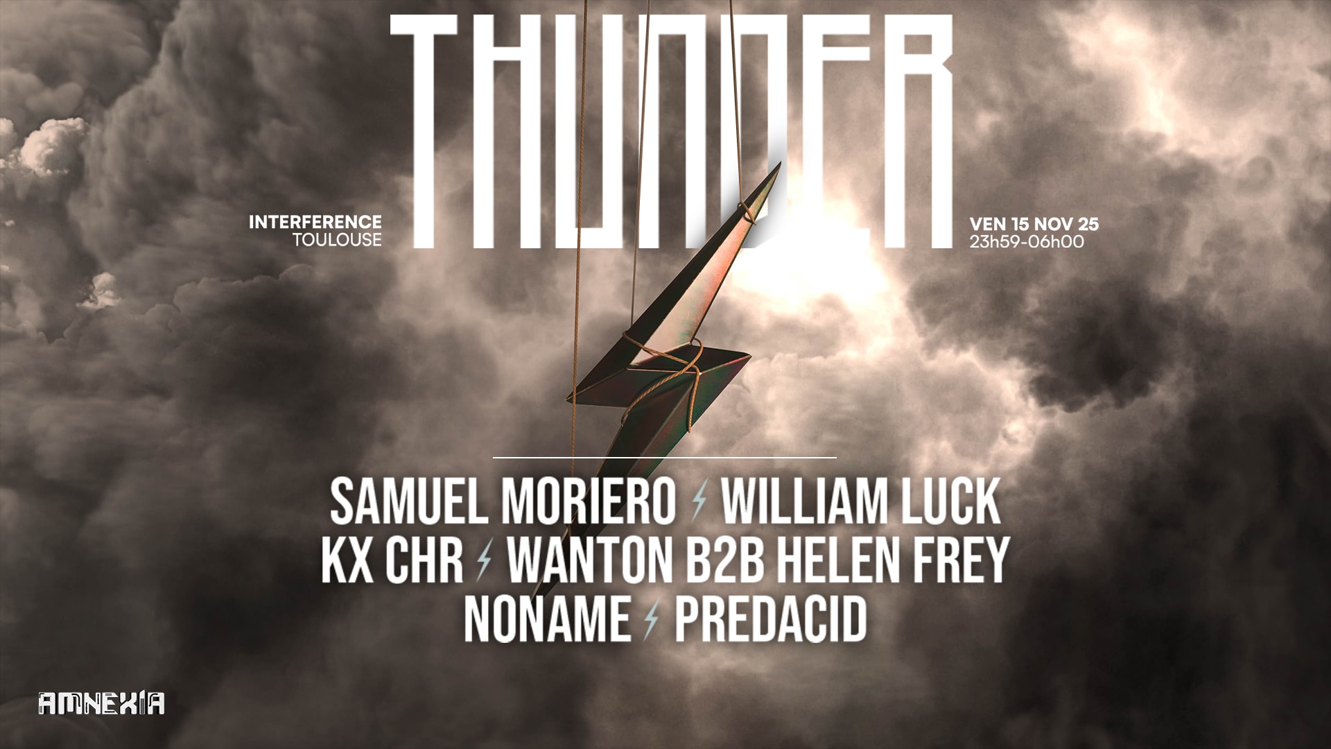 Thunder X Interference : Samuel Moriero, William Luck & More