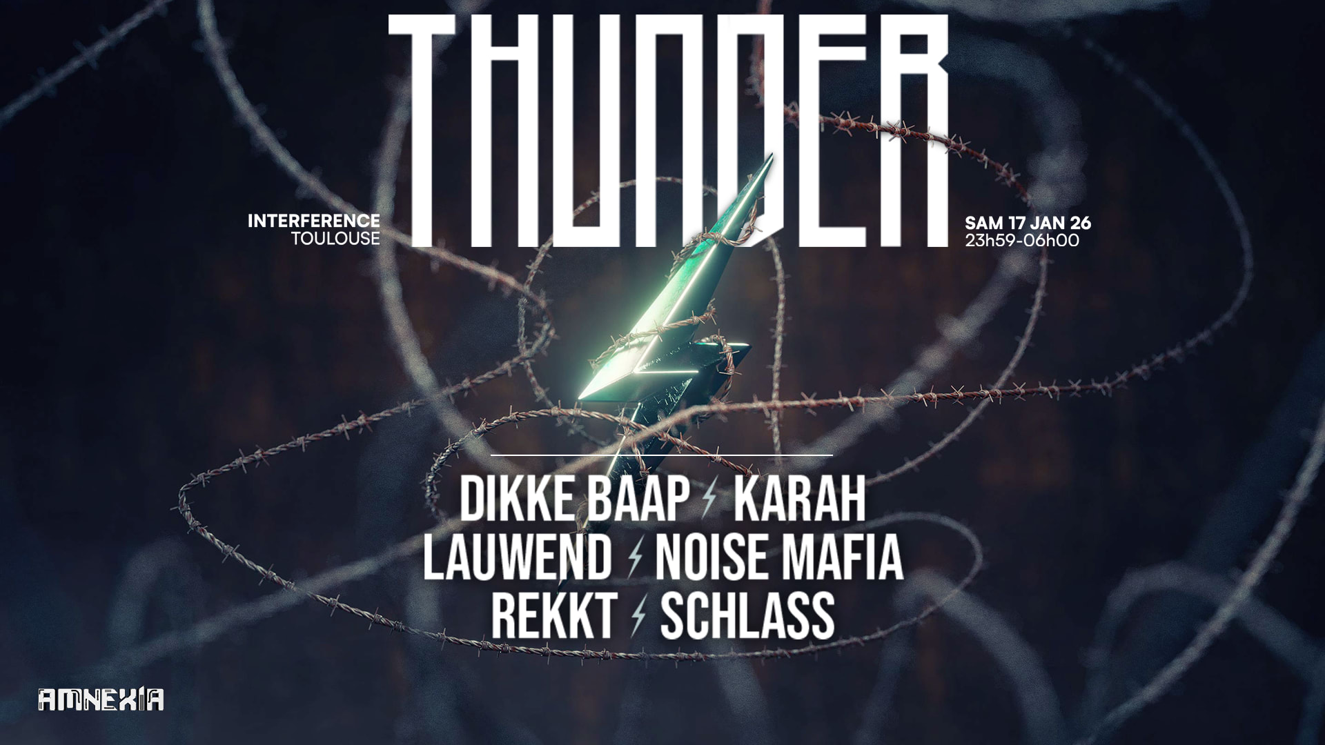 Thunder X Interference : Karah, Schlass, Dikke Baap, Rekkt