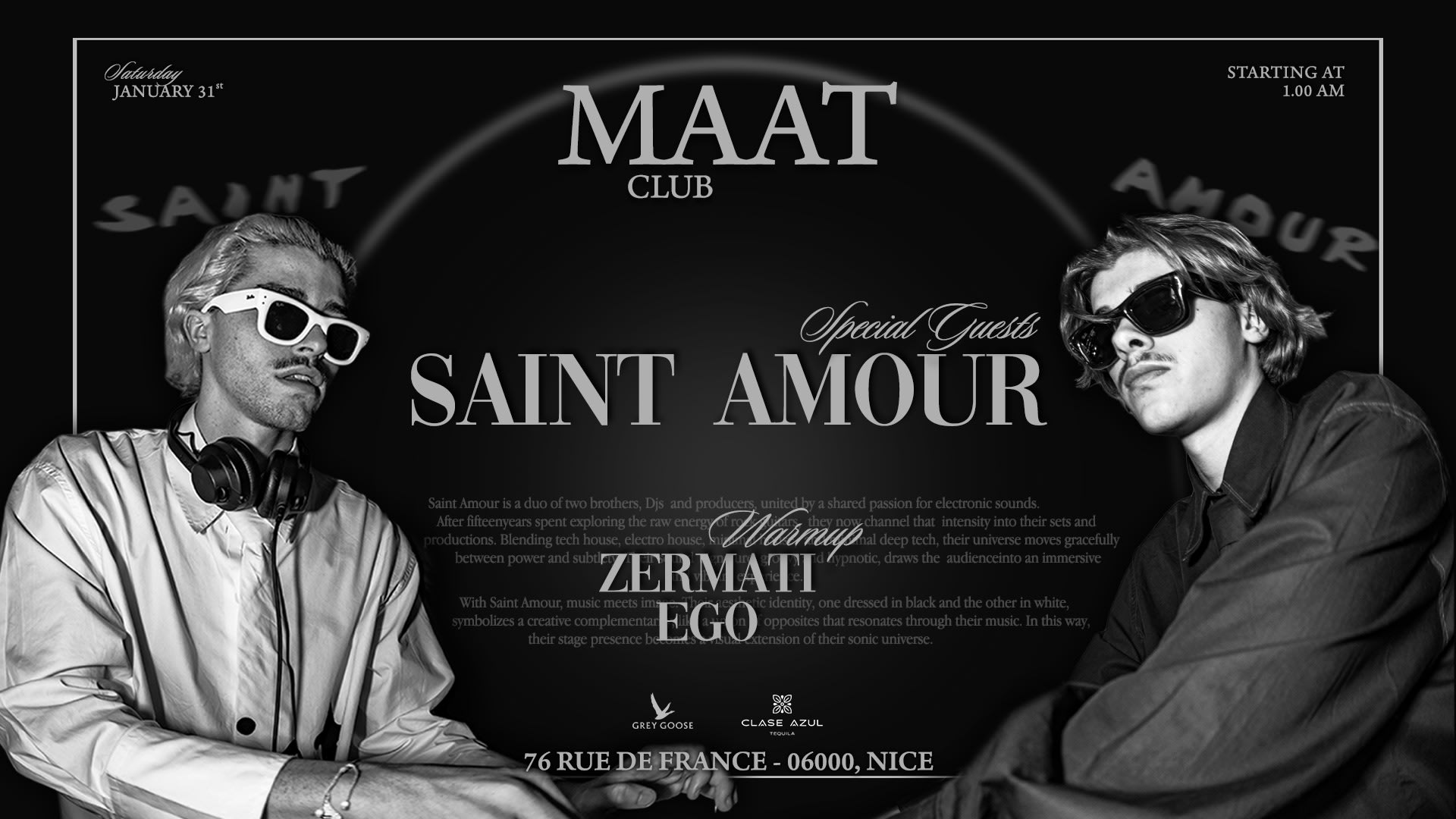 Maat Club X Saint Amour