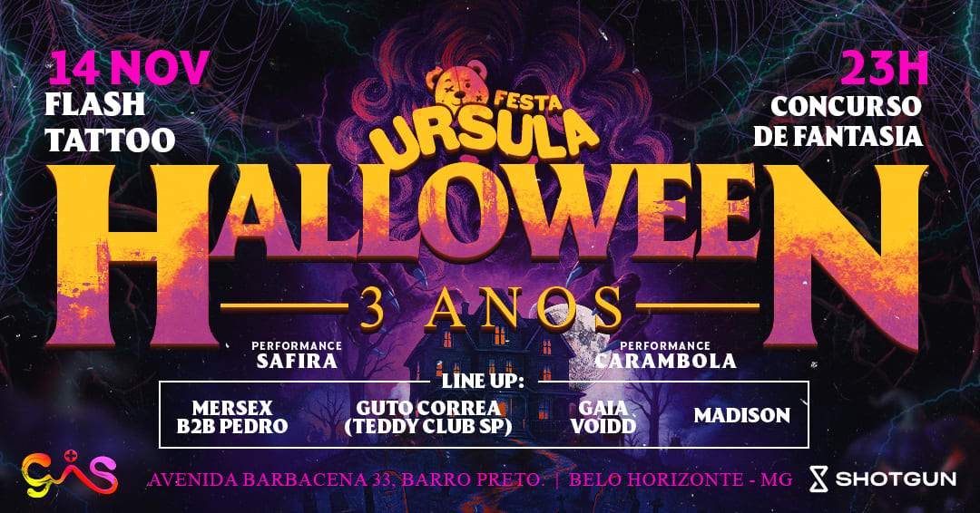 Ursula • Halloween 3 Anos | No Gis+ Club