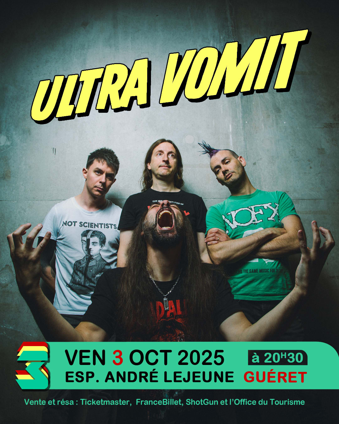 Ultra Vomit + Lucie Sue (En 1re Partie) - Guéret