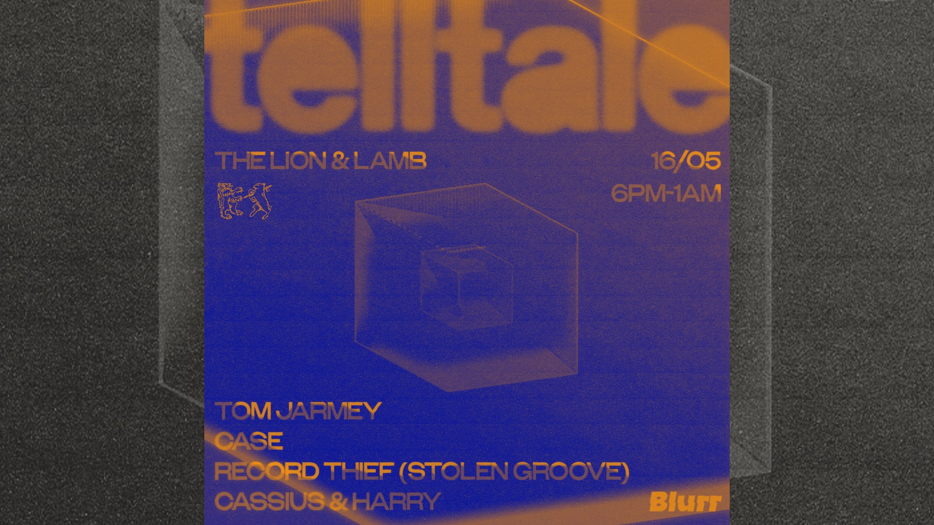 Telltale X Blurr W/Tom Jarmey + Case + Record Thief