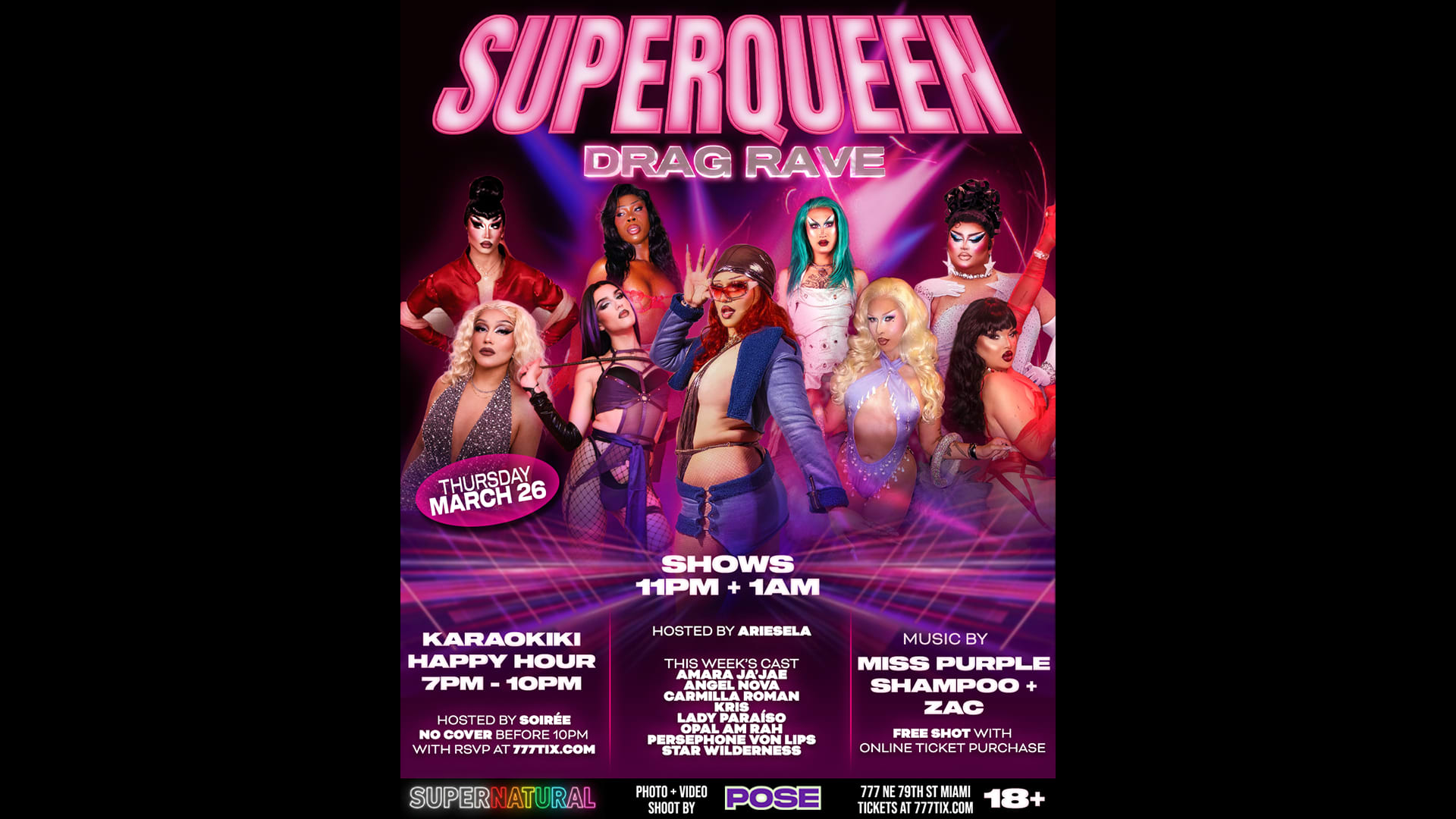 Karaokiki Happy Hour + Superqueen Drag Rave (18+)