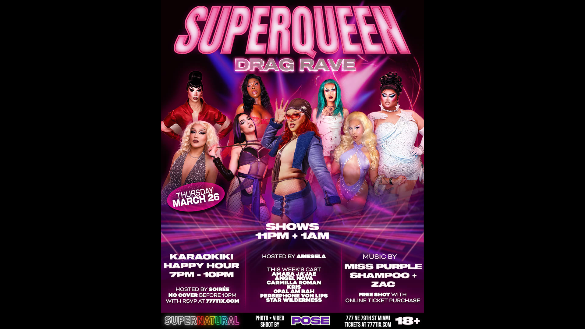 Karaokiki Happy Hour + Superqueen Drag Rave (18+)