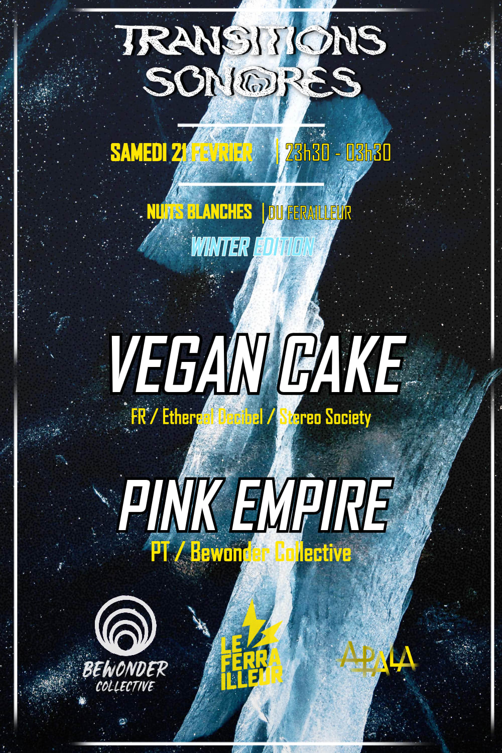 Transitions Sonores Winter - Bewonder Invite Vegan Cake